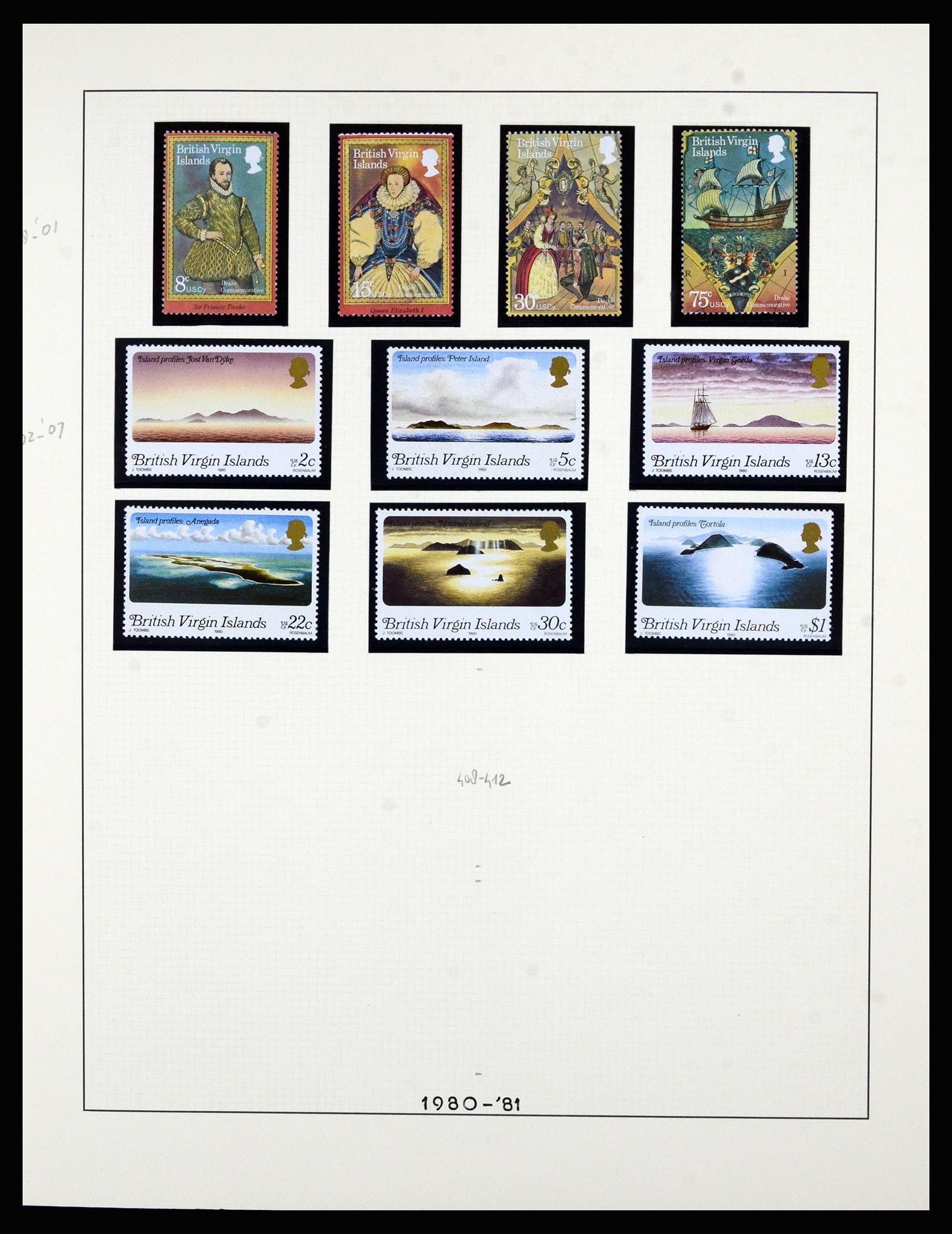 36828 041 - Postzegelverzameling 36828 Britse Maagdeneilanden 1866-1990.