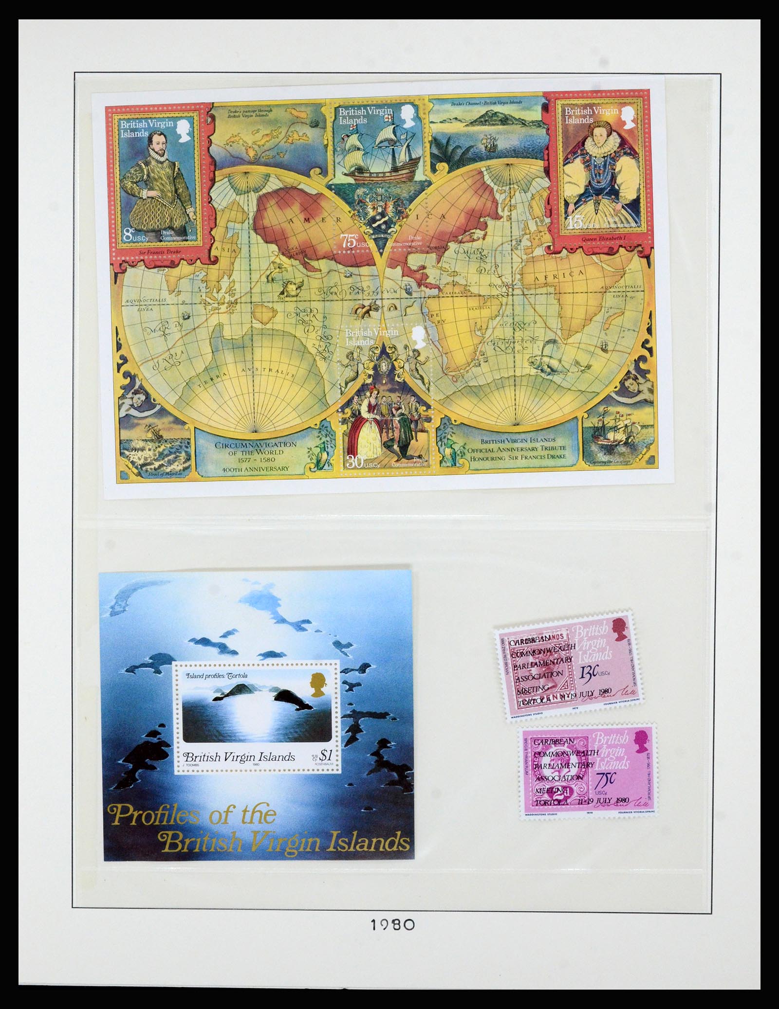 36828 042 - Postzegelverzameling 36828 Britse Maagdeneilanden 1866-1990.