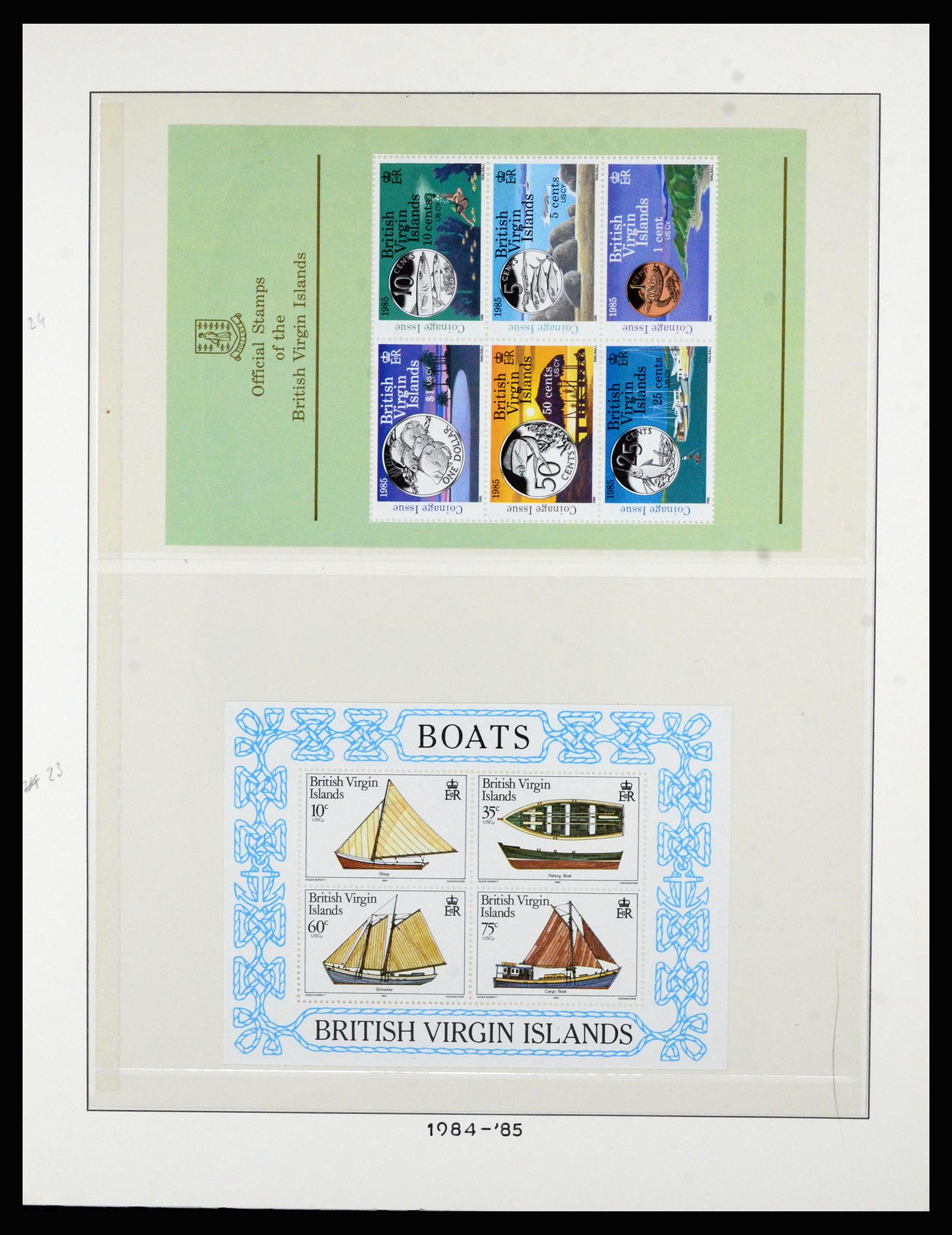 36828 044 - Postzegelverzameling 36828 Britse Maagdeneilanden 1866-1990.