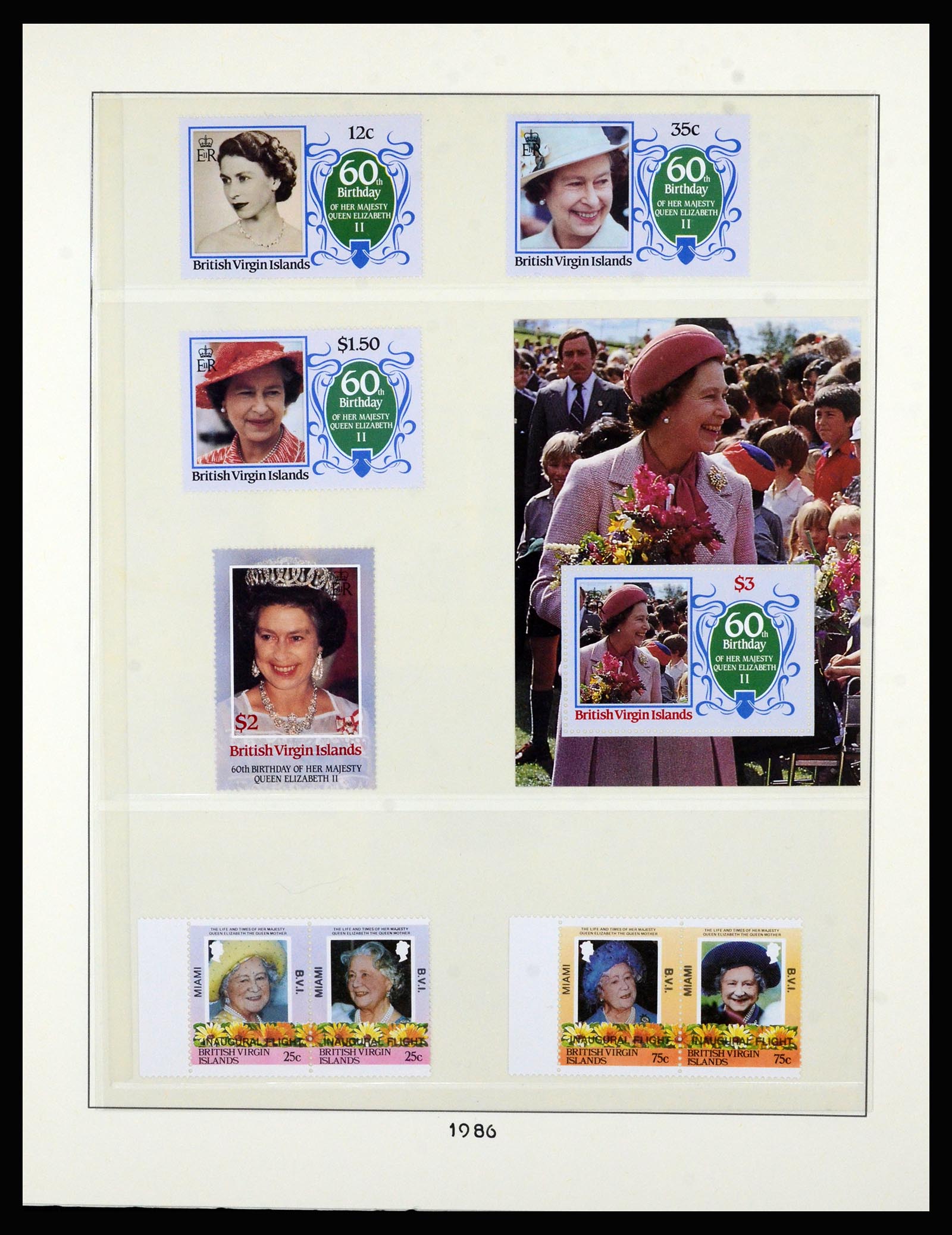 36828 046 - Postzegelverzameling 36828 Britse Maagdeneilanden 1866-1990.