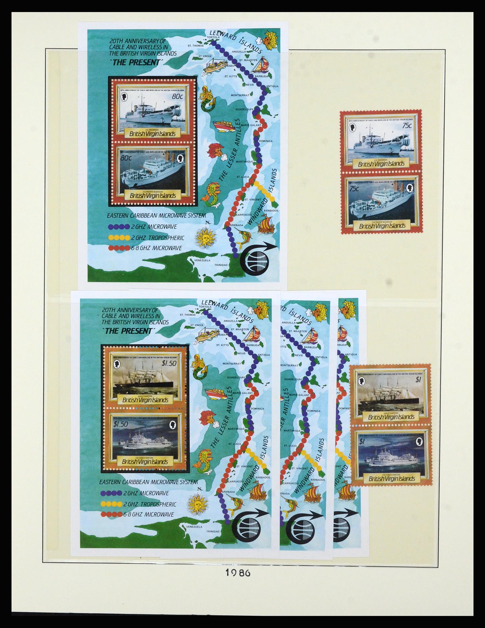 36828 050 - Postzegelverzameling 36828 Britse Maagdeneilanden 1866-1990.