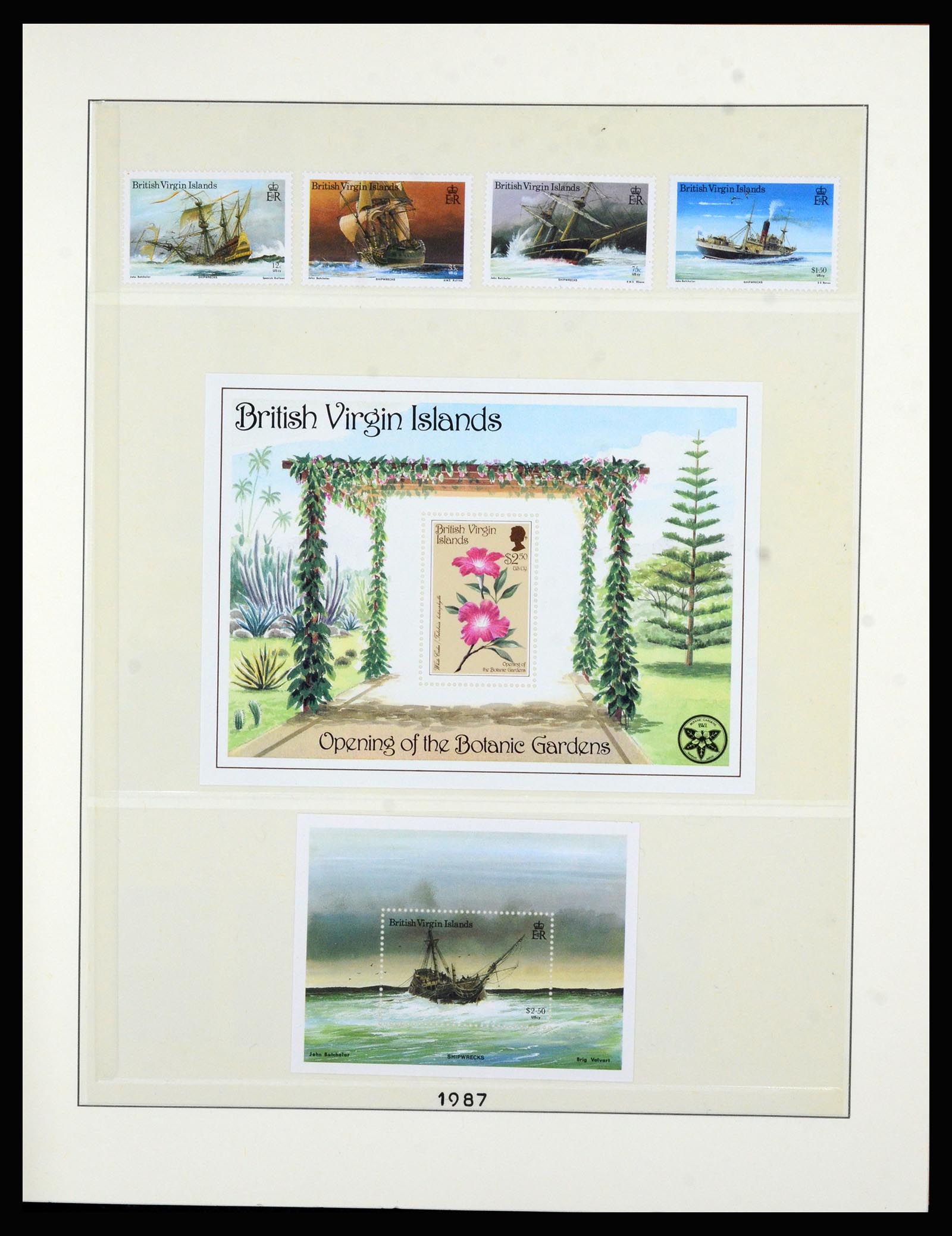 36828 055 - Postzegelverzameling 36828 Britse Maagdeneilanden 1866-1990.
