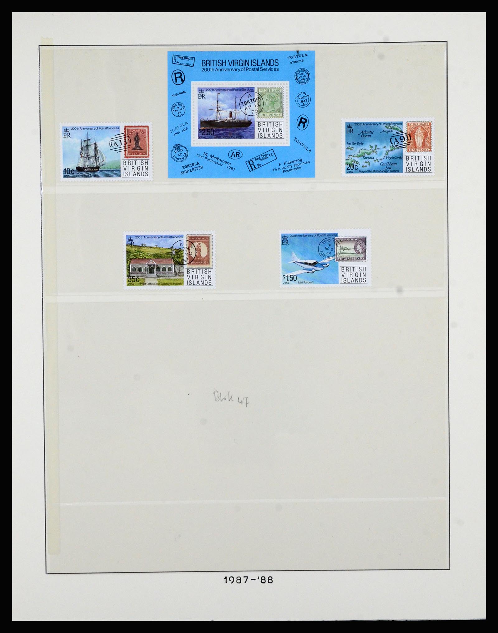 36828 057 - Postzegelverzameling 36828 Britse Maagdeneilanden 1866-1990.