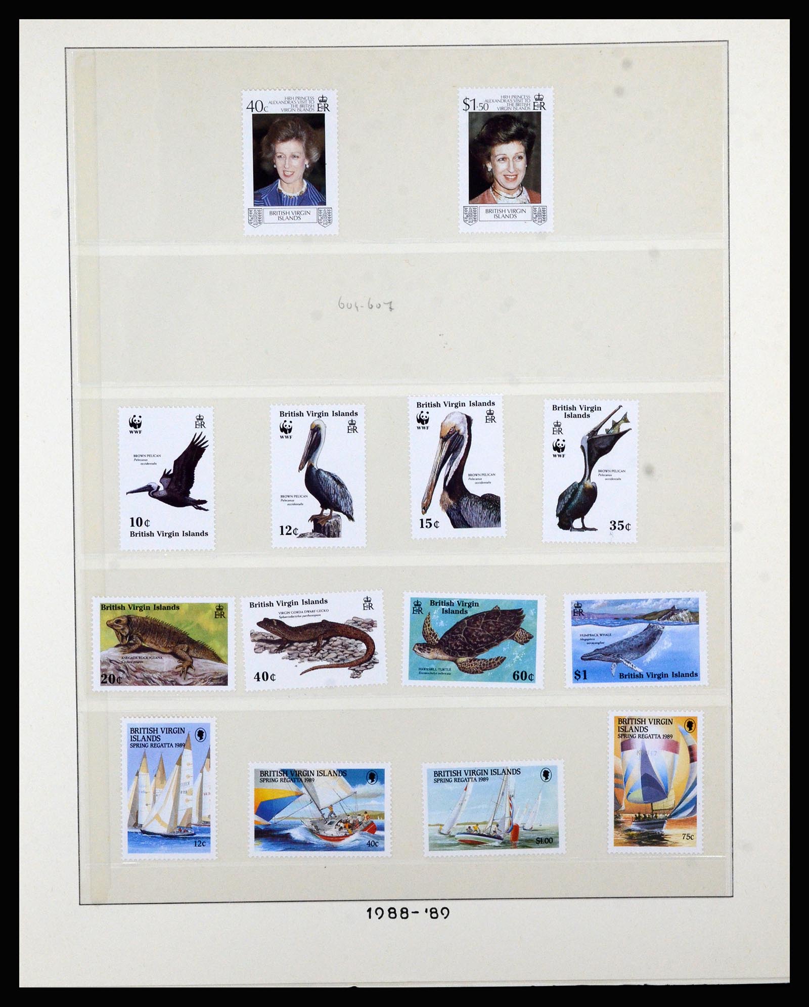 36828 058 - Postzegelverzameling 36828 Britse Maagdeneilanden 1866-1990.