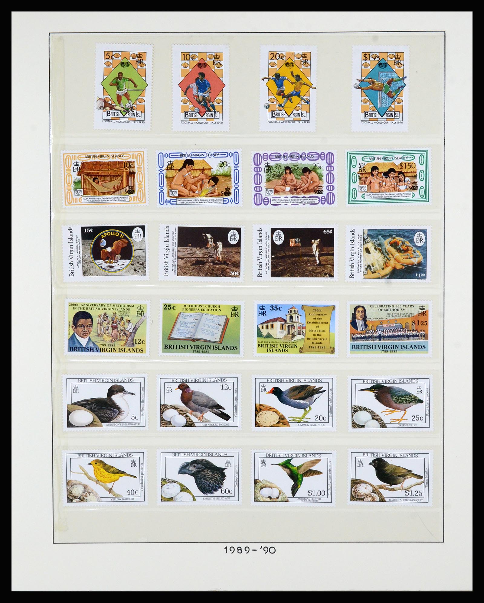 36828 060 - Postzegelverzameling 36828 Britse Maagdeneilanden 1866-1990.