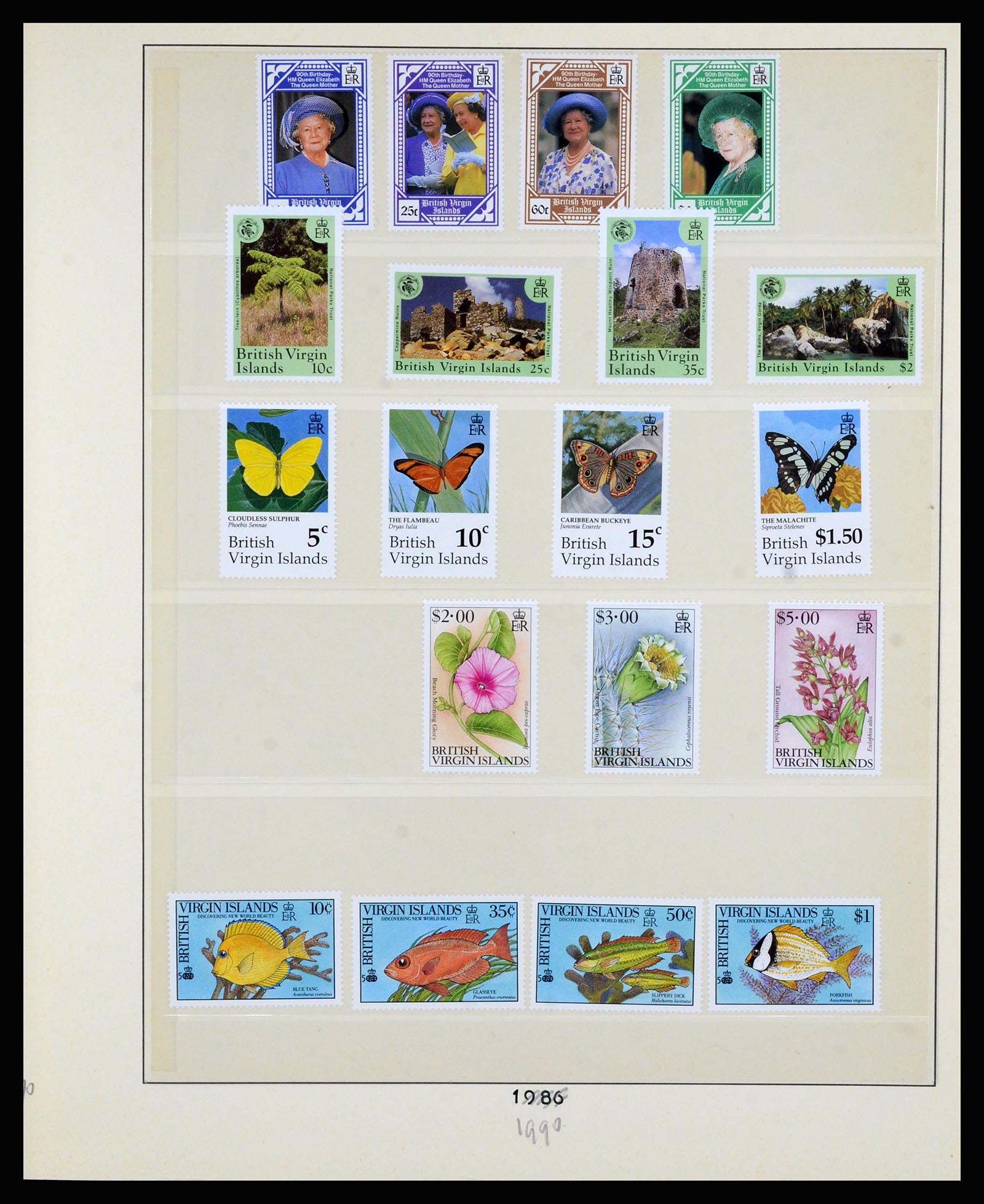 36828 063 - Postzegelverzameling 36828 Britse Maagdeneilanden 1866-1990.