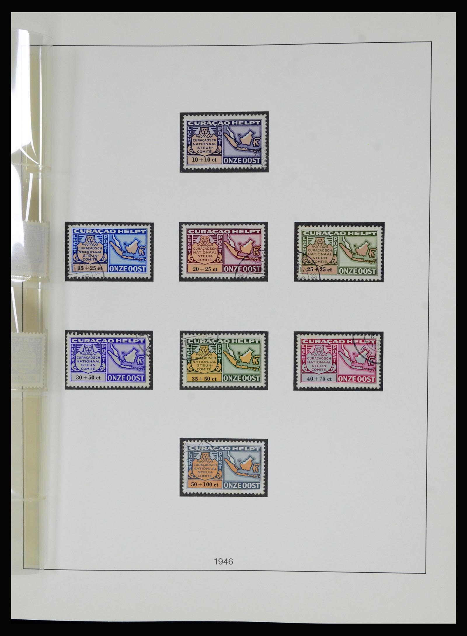 36830 041 - Postzegelverzameling 36830 Curaçao en Nederlandse Antillen 1873-1995.
