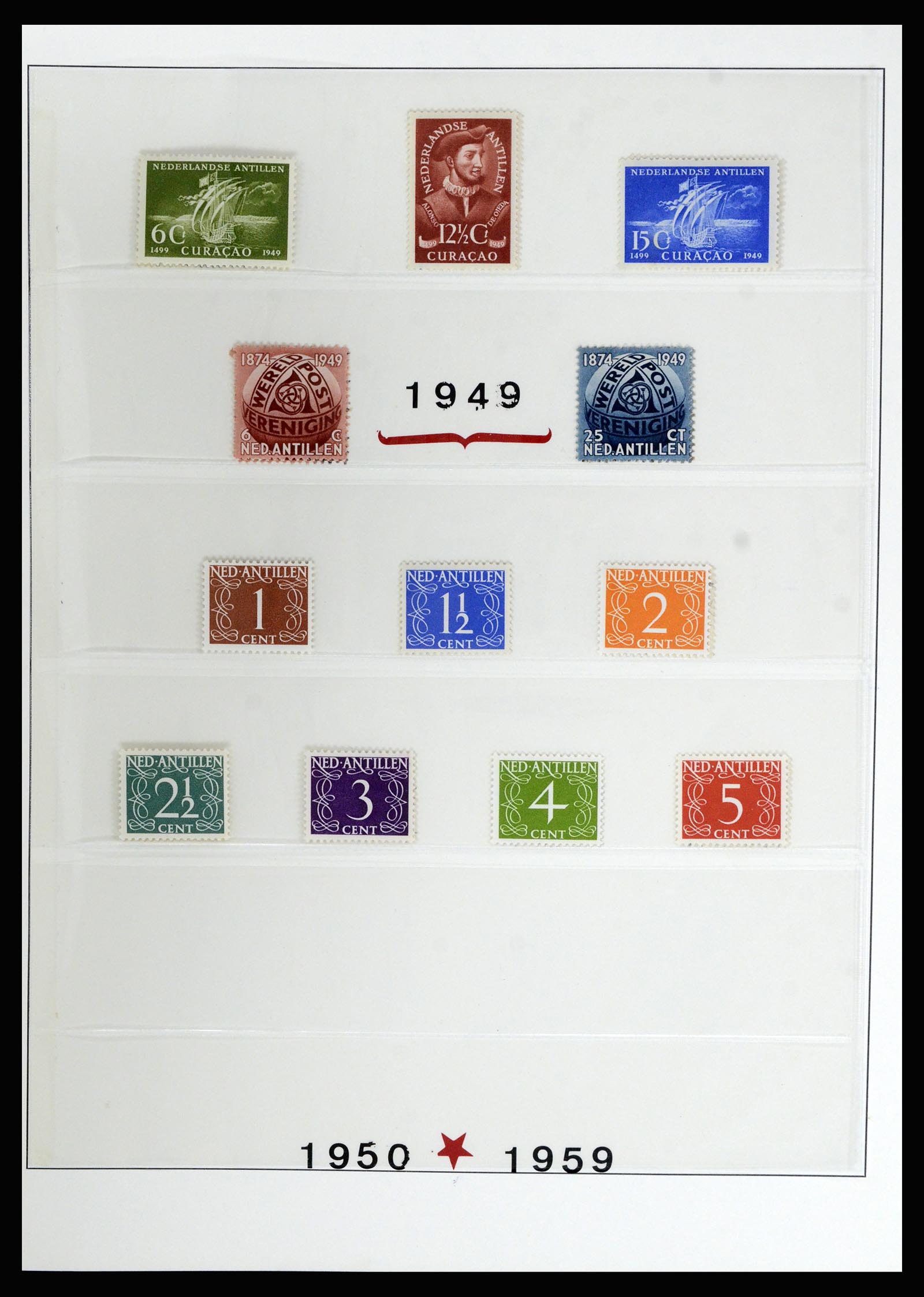36830 049 - Postzegelverzameling 36830 Curaçao en Nederlandse Antillen 1873-1995.