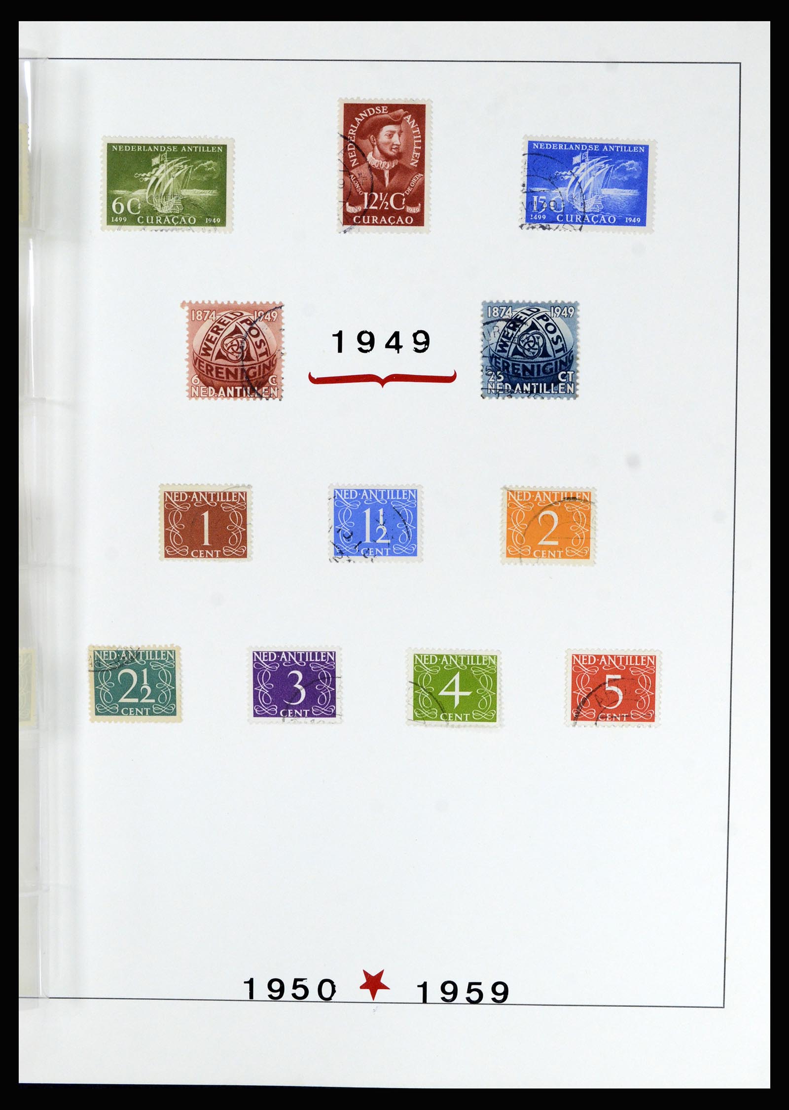 36830 050 - Postzegelverzameling 36830 Curaçao en Nederlandse Antillen 1873-1995.