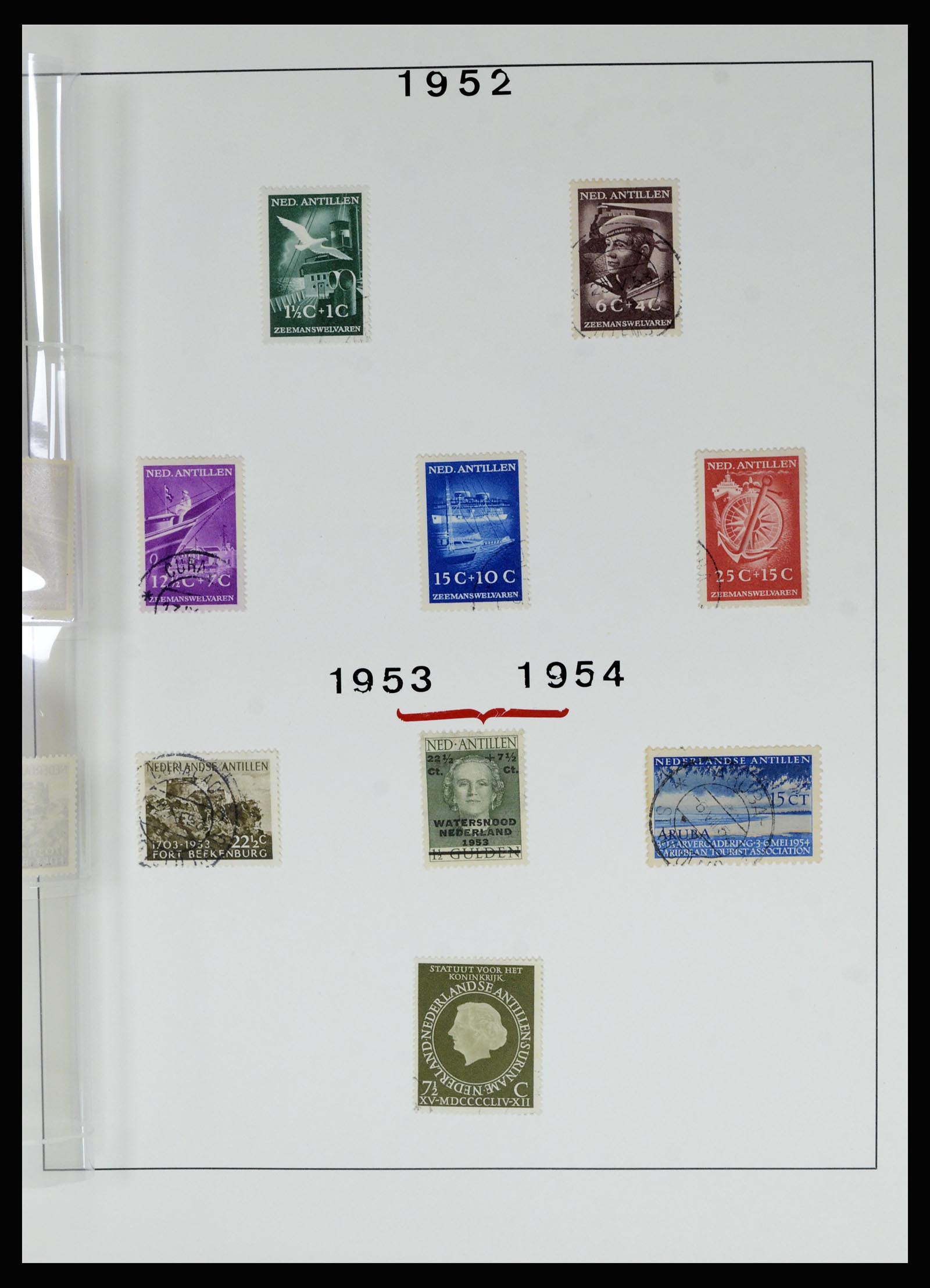 36830 056 - Postzegelverzameling 36830 Curaçao en Nederlandse Antillen 1873-1995.