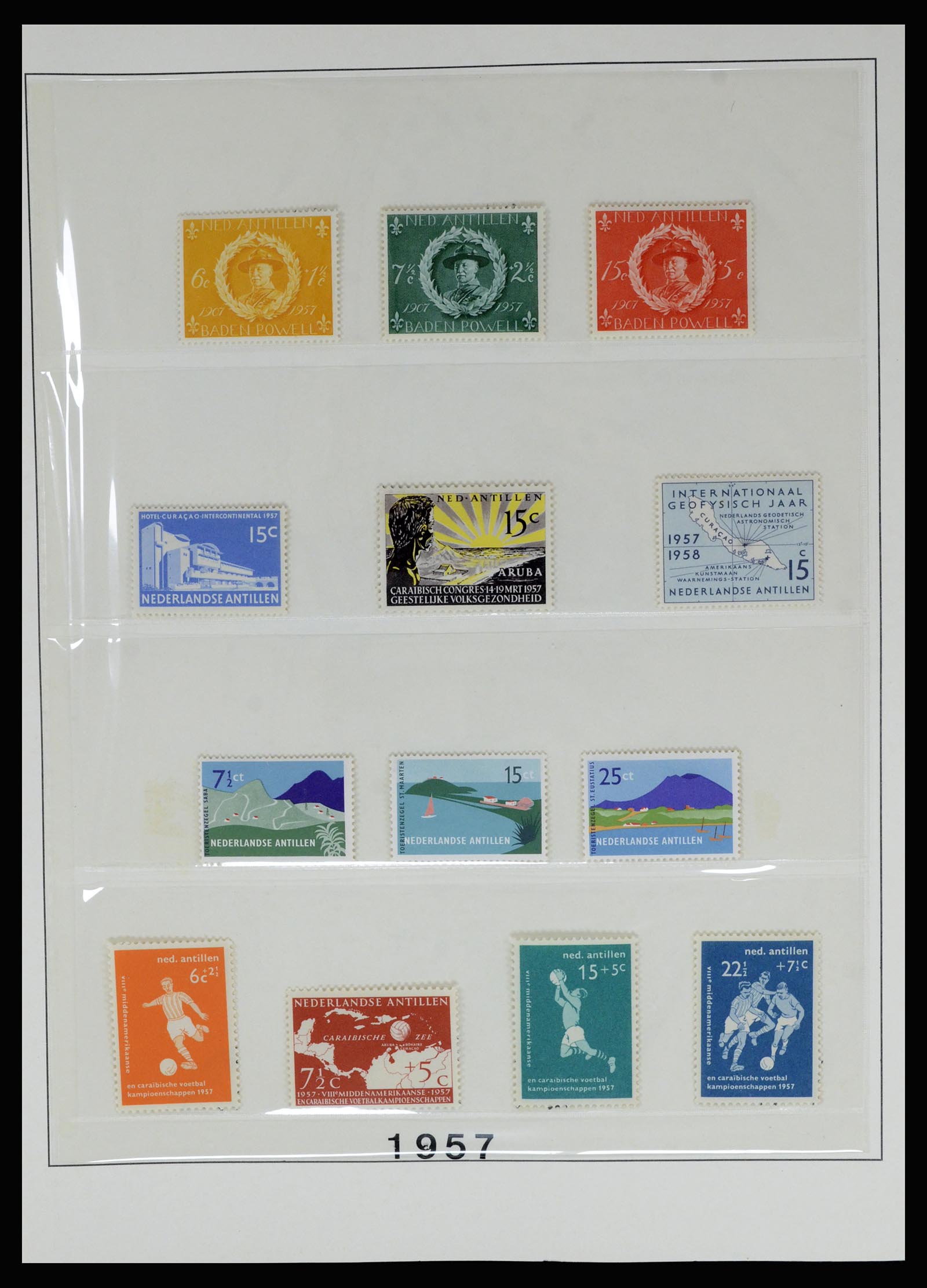 36830 059 - Postzegelverzameling 36830 Curaçao en Nederlandse Antillen 1873-1995.