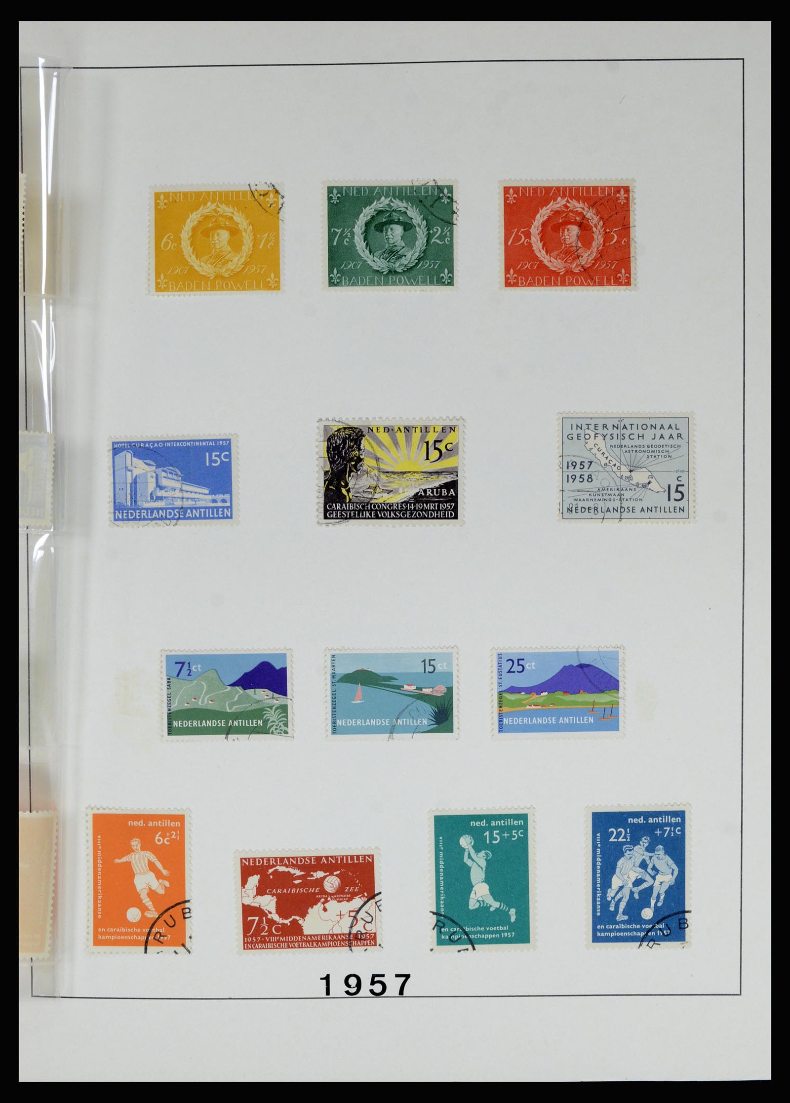 36830 060 - Postzegelverzameling 36830 Curaçao en Nederlandse Antillen 1873-1995.