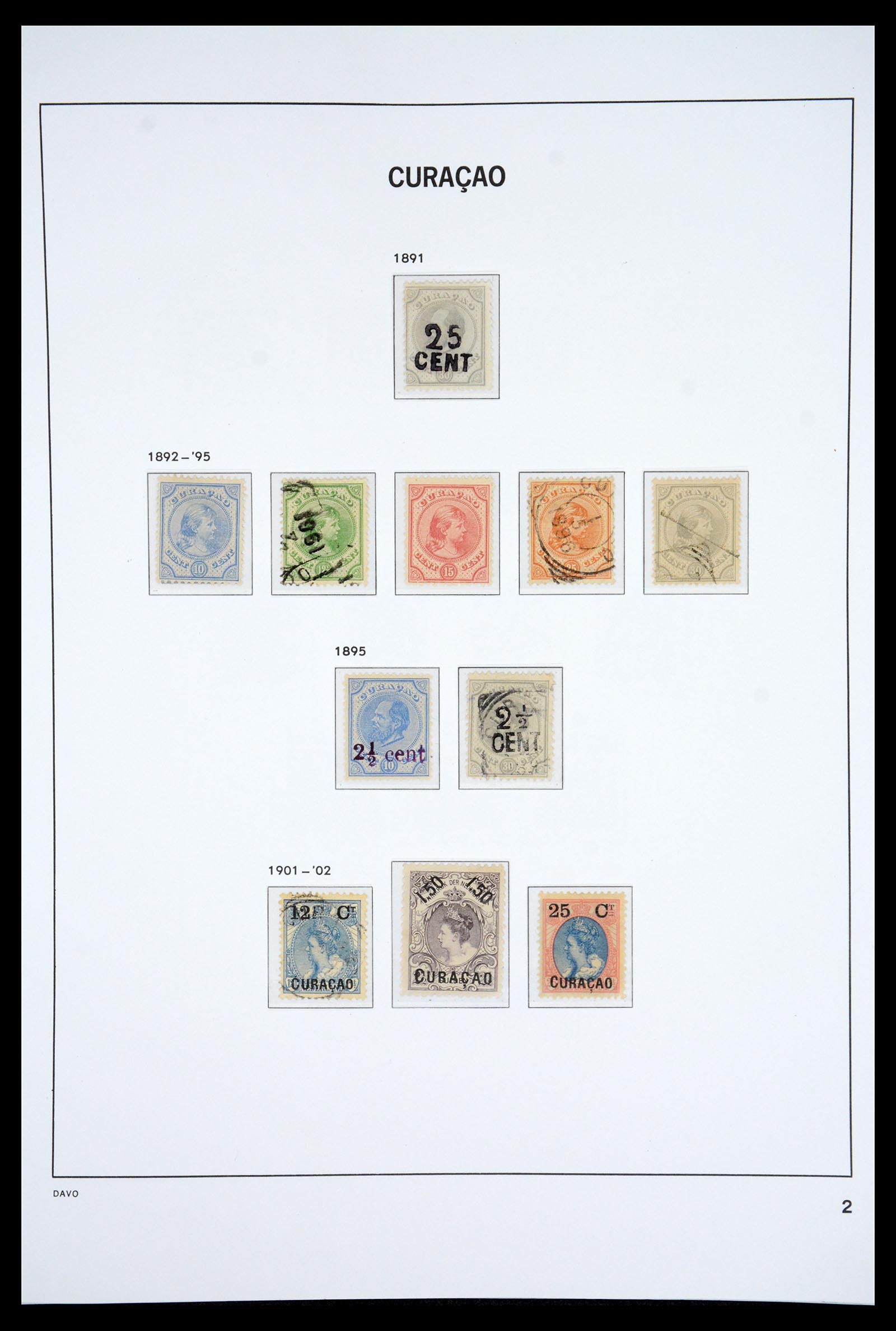 36831 002 - Postzegelverzameling 36831 Curaçao en Nederlandse Antillen 1873-1995.