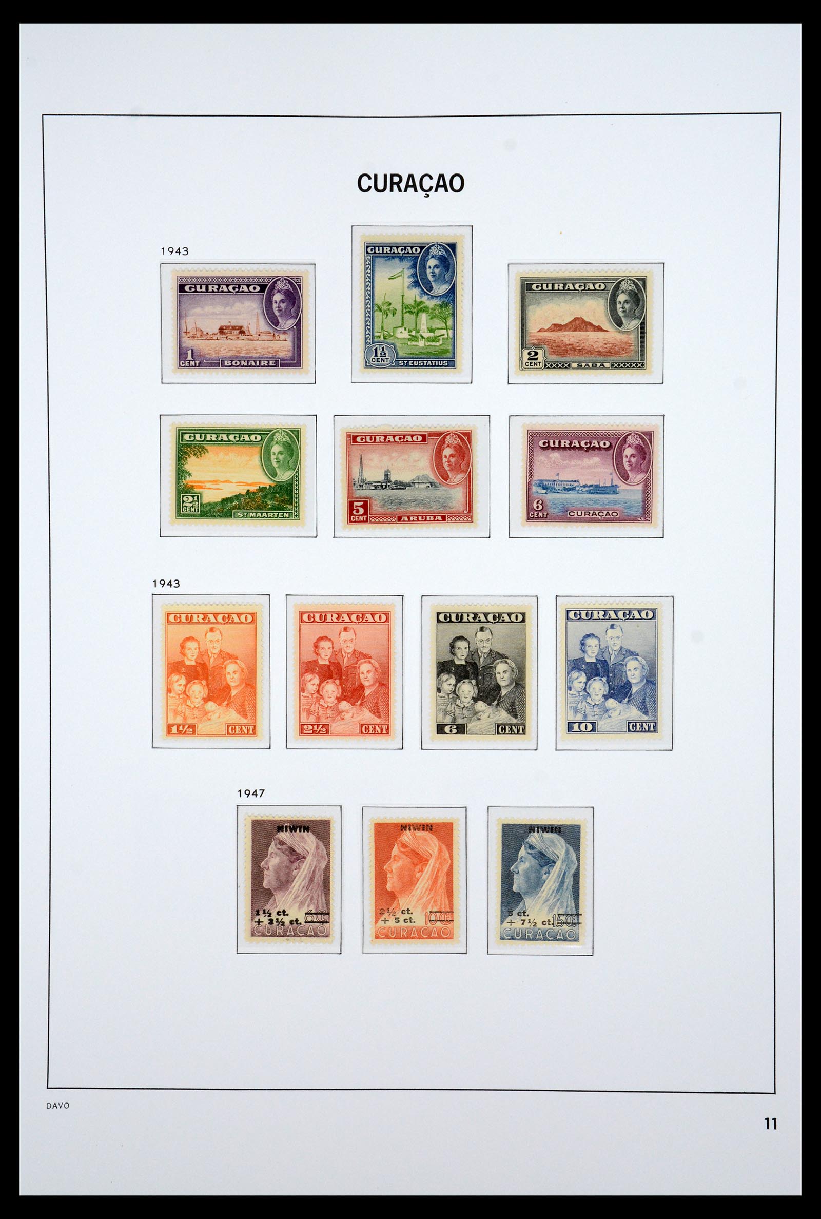 36831 011 - Postzegelverzameling 36831 Curaçao en Nederlandse Antillen 1873-1995.