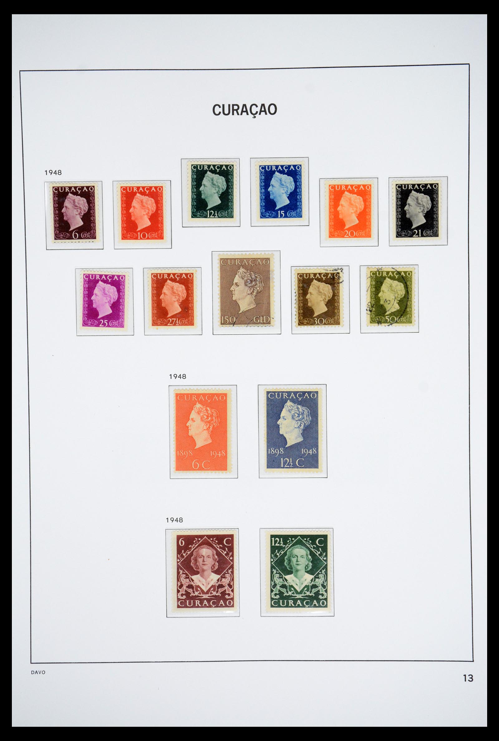 36831 013 - Postzegelverzameling 36831 Curaçao en Nederlandse Antillen 1873-1995.