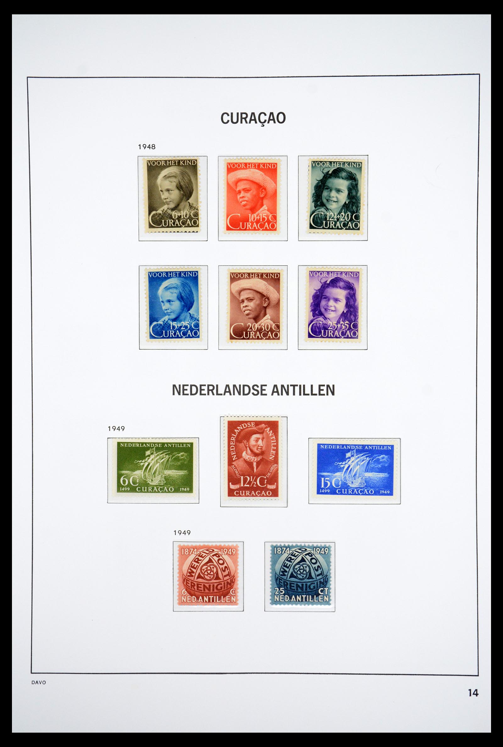 36831 014 - Postzegelverzameling 36831 Curaçao en Nederlandse Antillen 1873-1995.