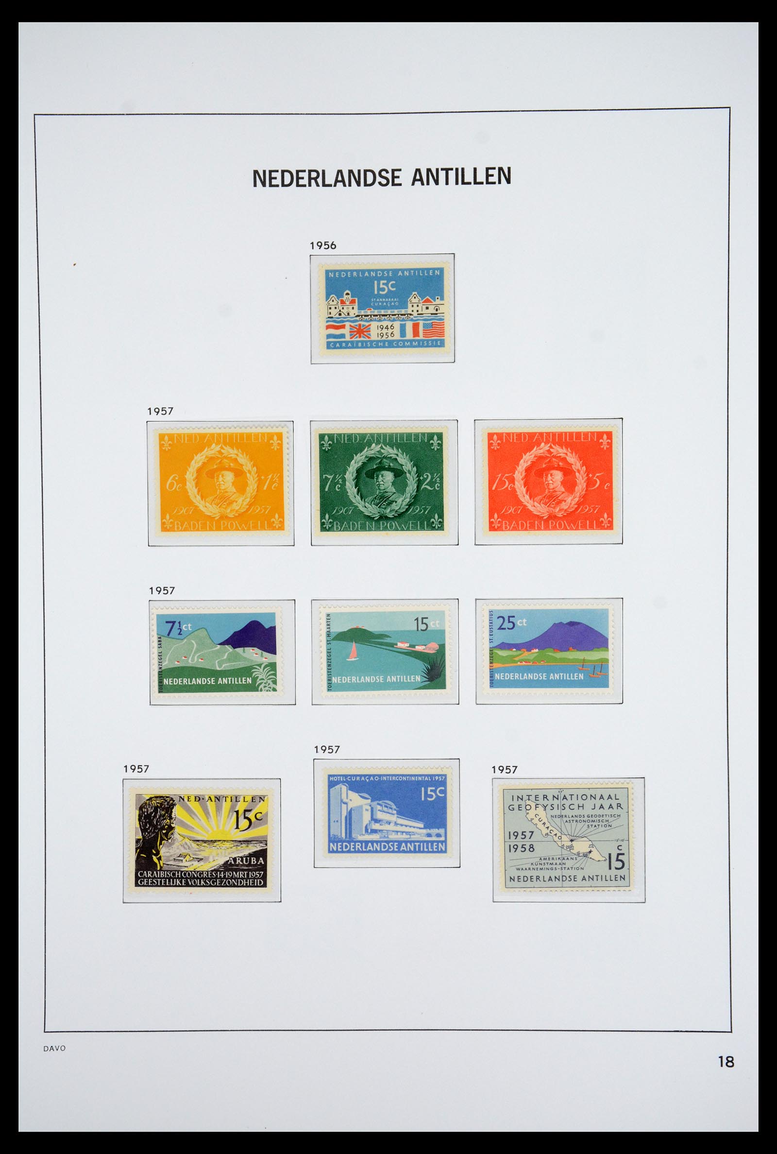 36831 018 - Postzegelverzameling 36831 Curaçao en Nederlandse Antillen 1873-1995.