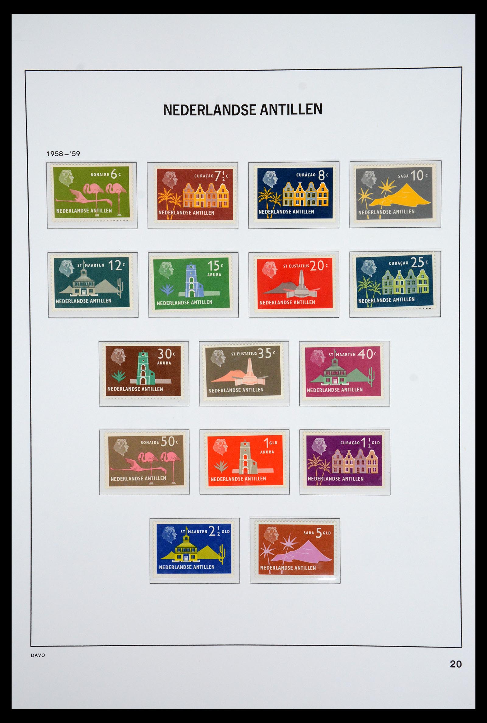 36831 020 - Postzegelverzameling 36831 Curaçao en Nederlandse Antillen 1873-1995.