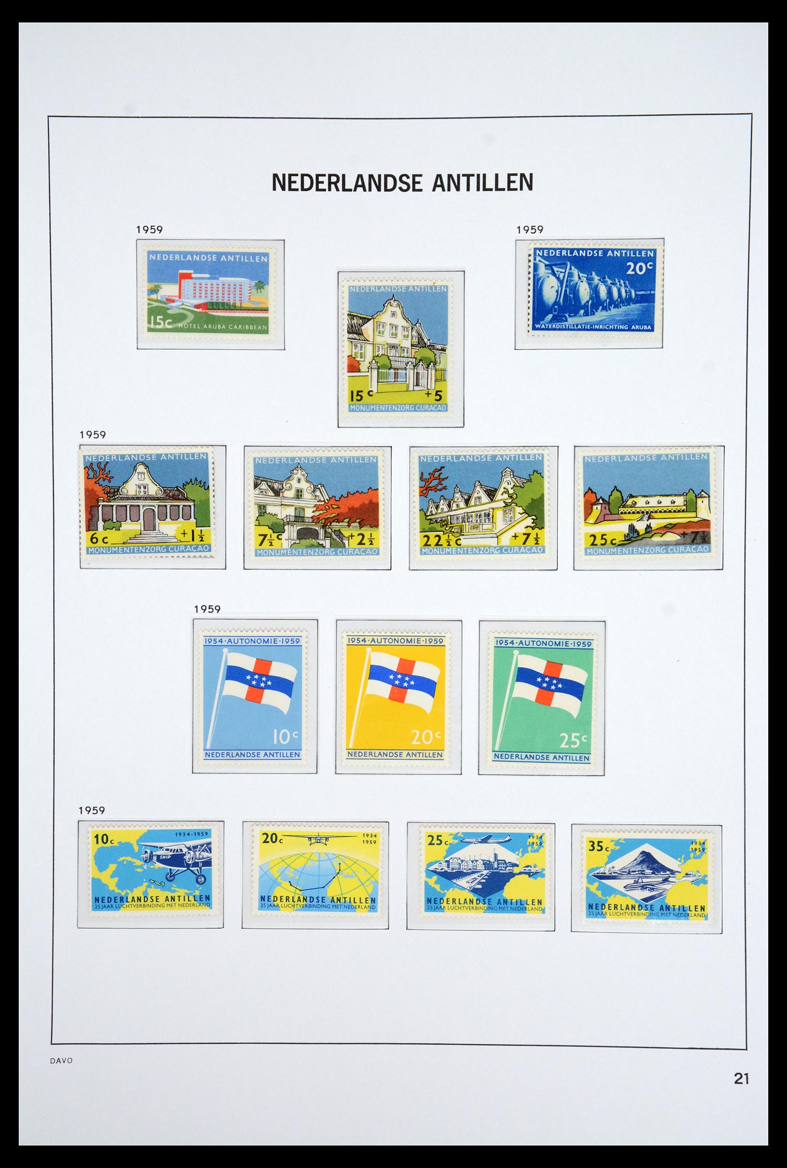 36831 021 - Postzegelverzameling 36831 Curaçao en Nederlandse Antillen 1873-1995.