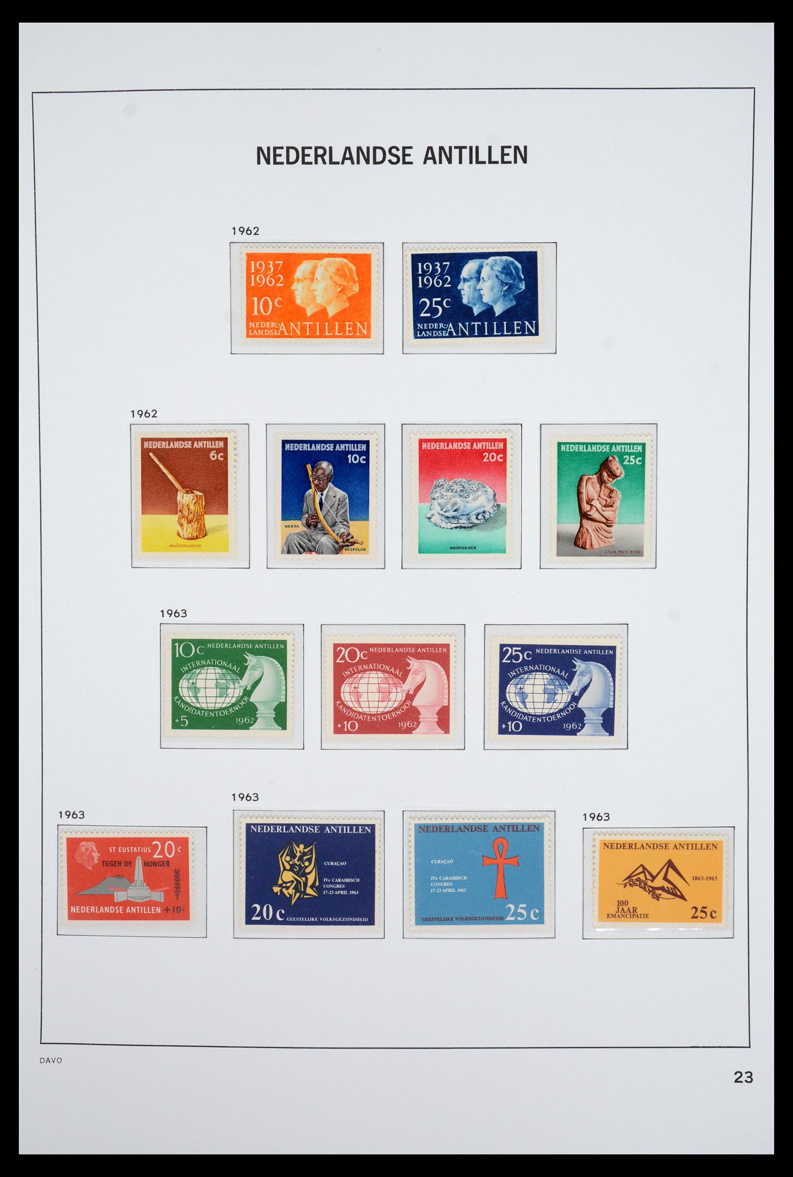 36831 023 - Postzegelverzameling 36831 Curaçao en Nederlandse Antillen 1873-1995.