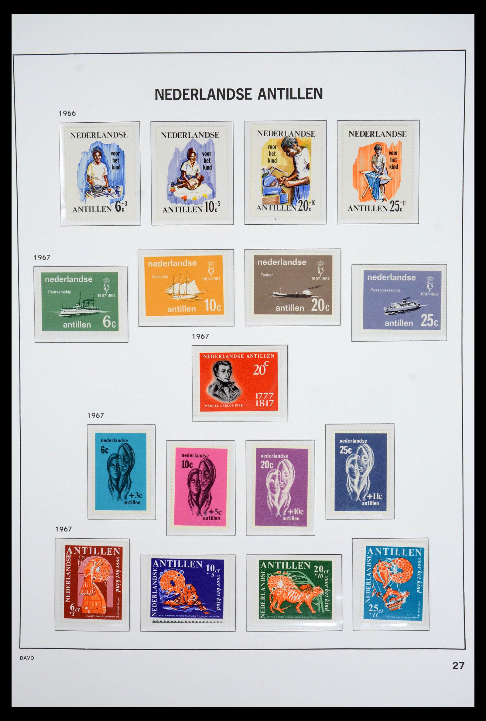 36831 028 - Postzegelverzameling 36831 Curaçao en Nederlandse Antillen 1873-1995.