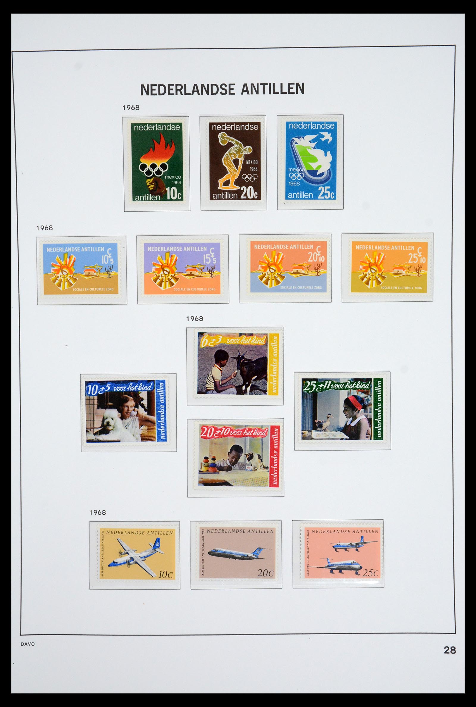 36831 029 - Postzegelverzameling 36831 Curaçao en Nederlandse Antillen 1873-1995.