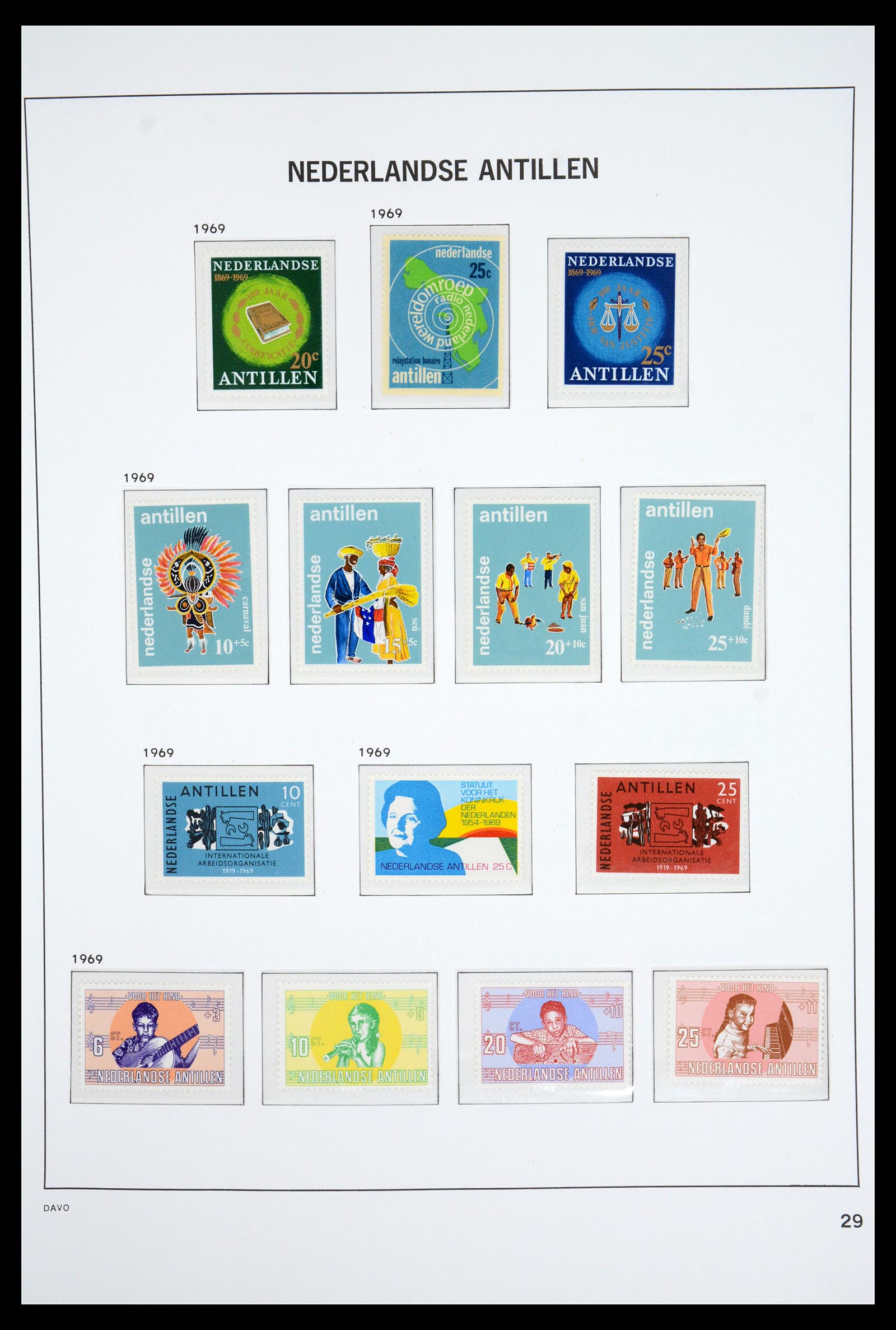36831 030 - Postzegelverzameling 36831 Curaçao en Nederlandse Antillen 1873-1995.