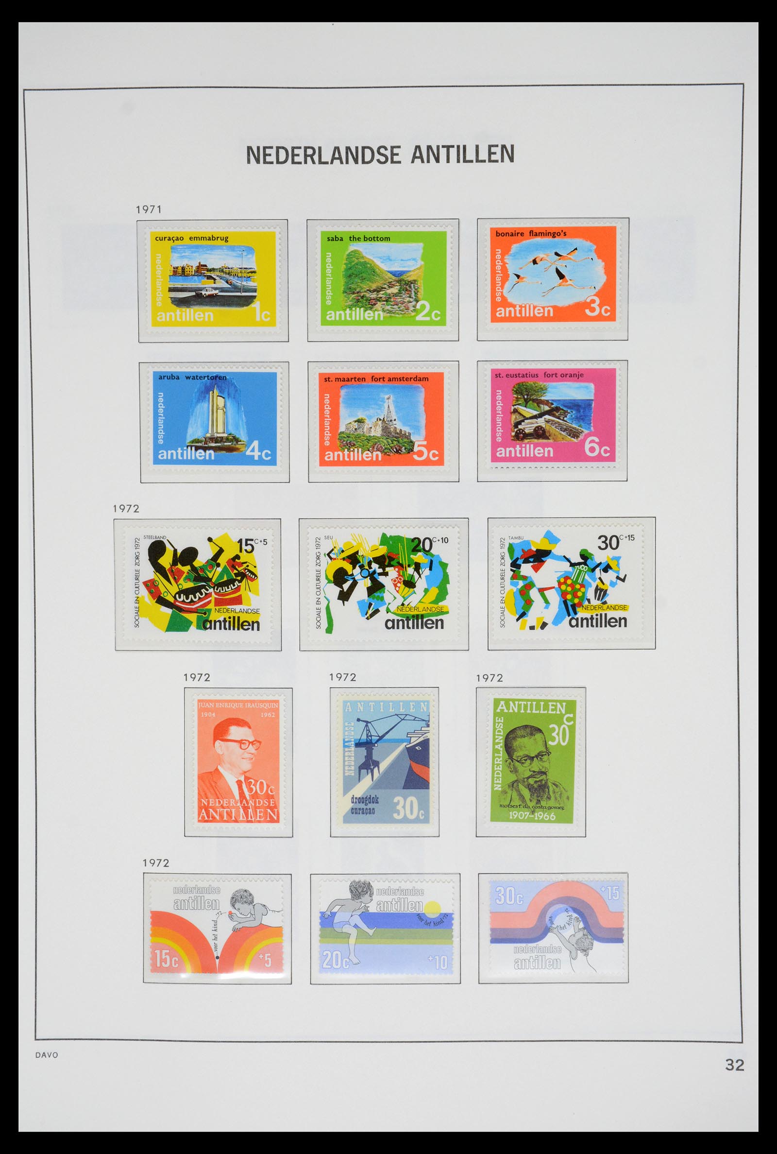 36831 033 - Postzegelverzameling 36831 Curaçao en Nederlandse Antillen 1873-1995.