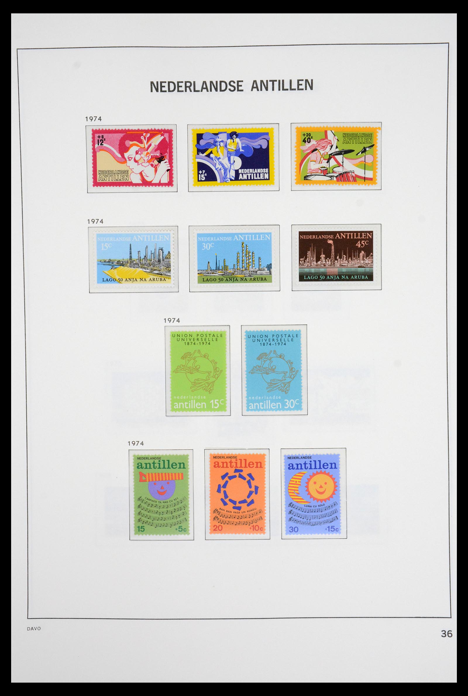 36831 037 - Postzegelverzameling 36831 Curaçao en Nederlandse Antillen 1873-1995.