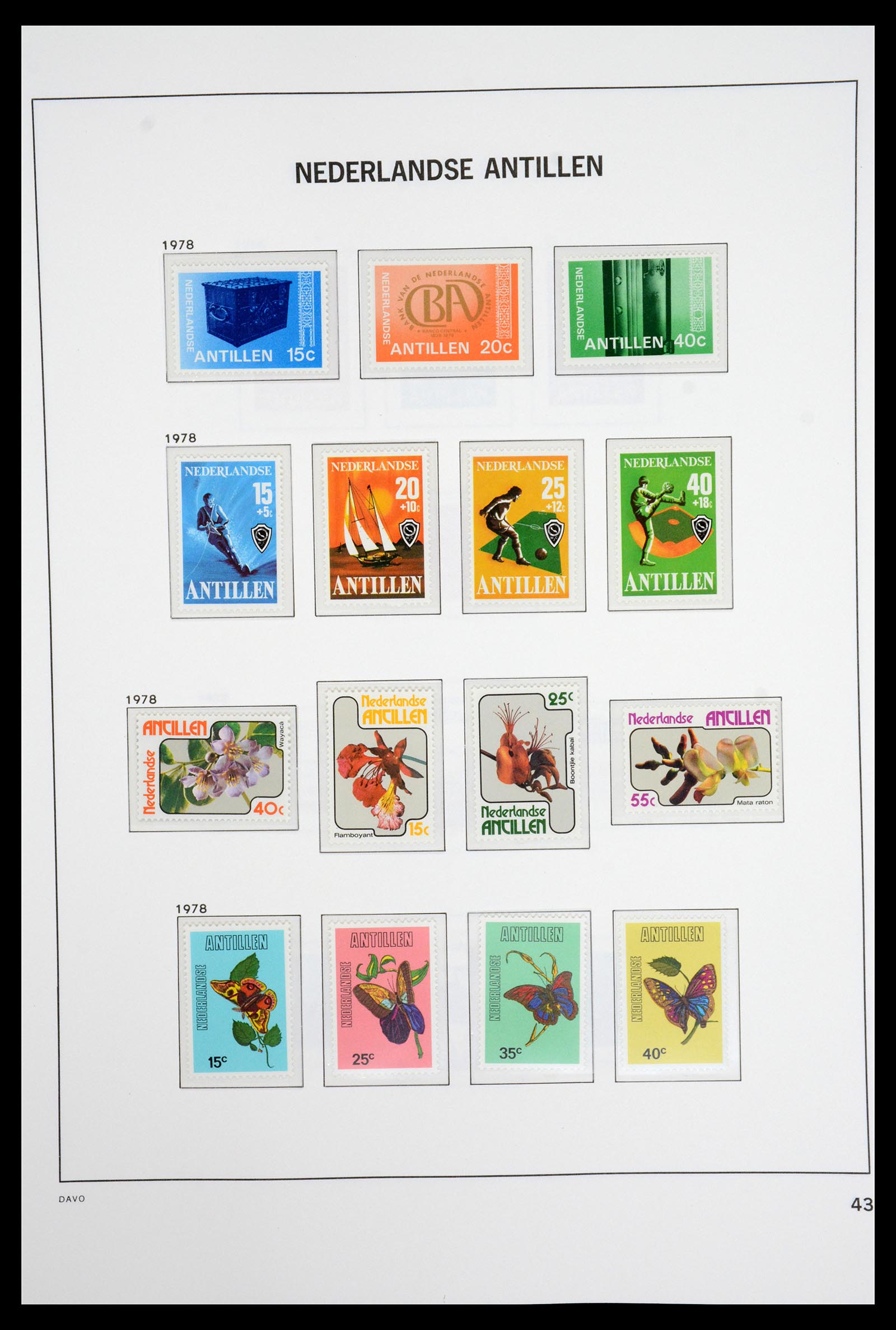36831 045 - Postzegelverzameling 36831 Curaçao en Nederlandse Antillen 1873-1995.