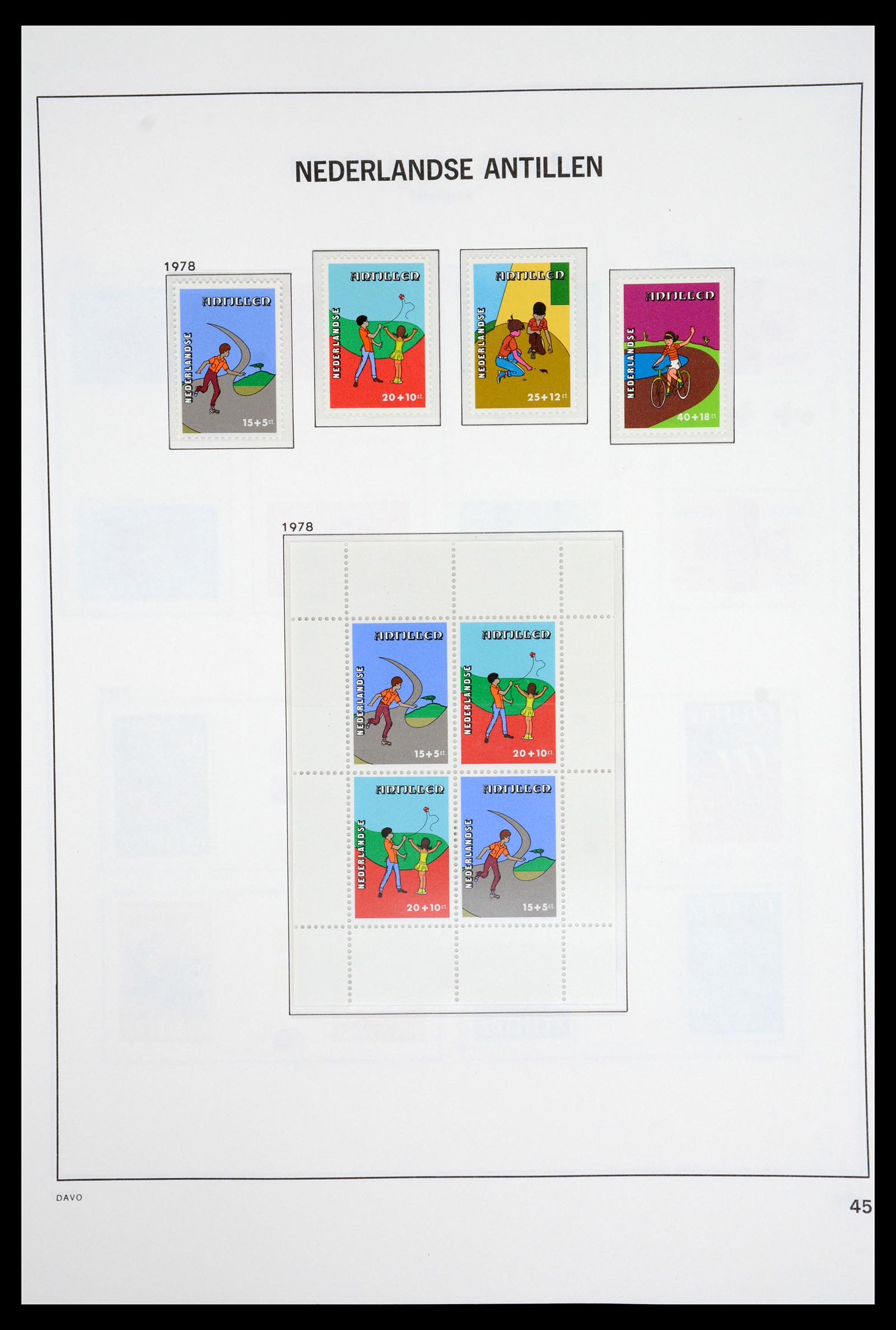 36831 047 - Postzegelverzameling 36831 Curaçao en Nederlandse Antillen 1873-1995.