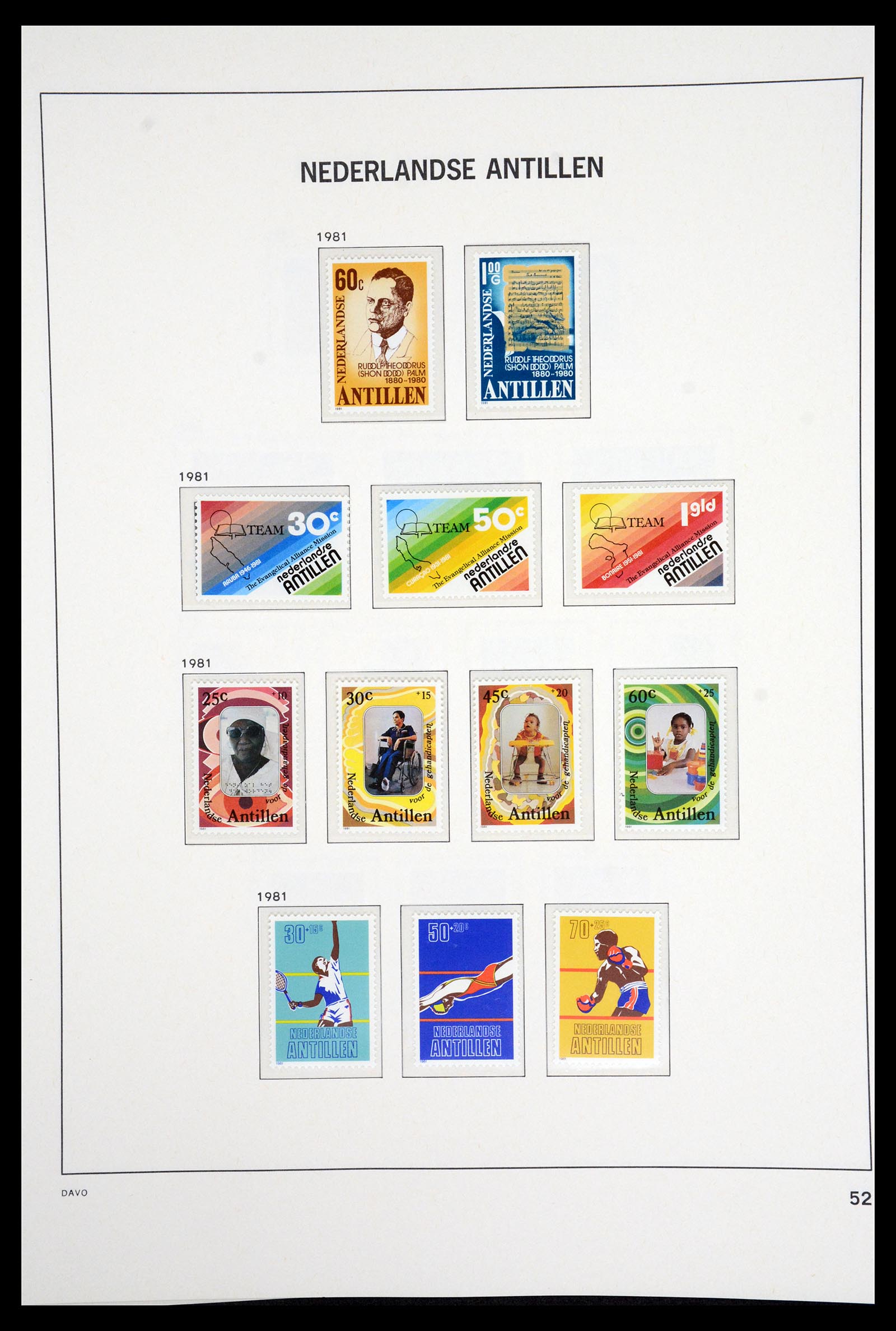 36831 058 - Postzegelverzameling 36831 Curaçao en Nederlandse Antillen 1873-1995.