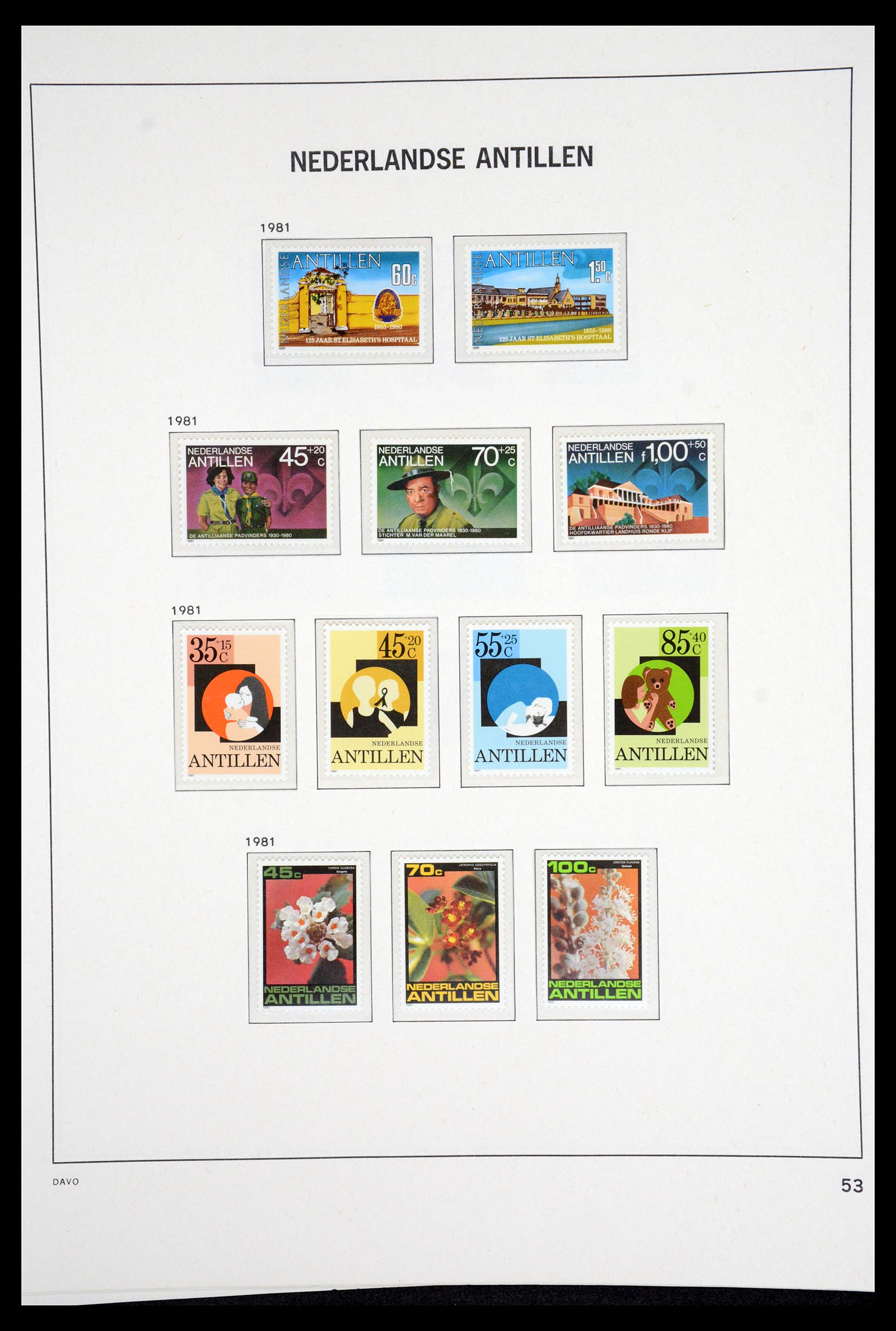 36831 059 - Postzegelverzameling 36831 Curaçao en Nederlandse Antillen 1873-1995.