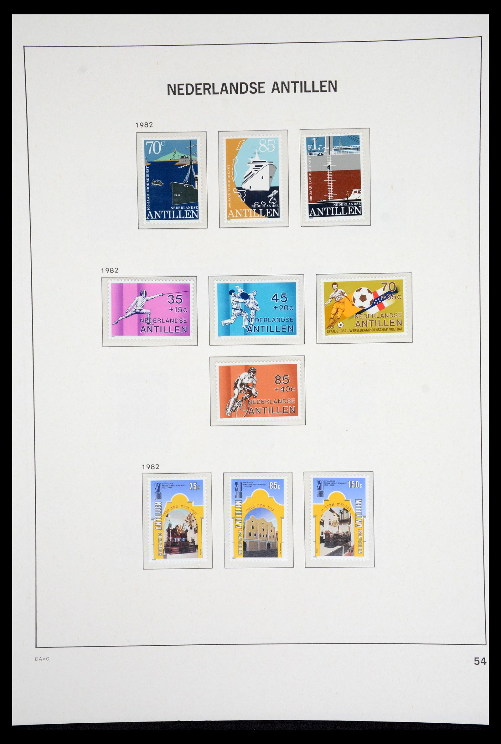 36831 060 - Postzegelverzameling 36831 Curaçao en Nederlandse Antillen 1873-1995.