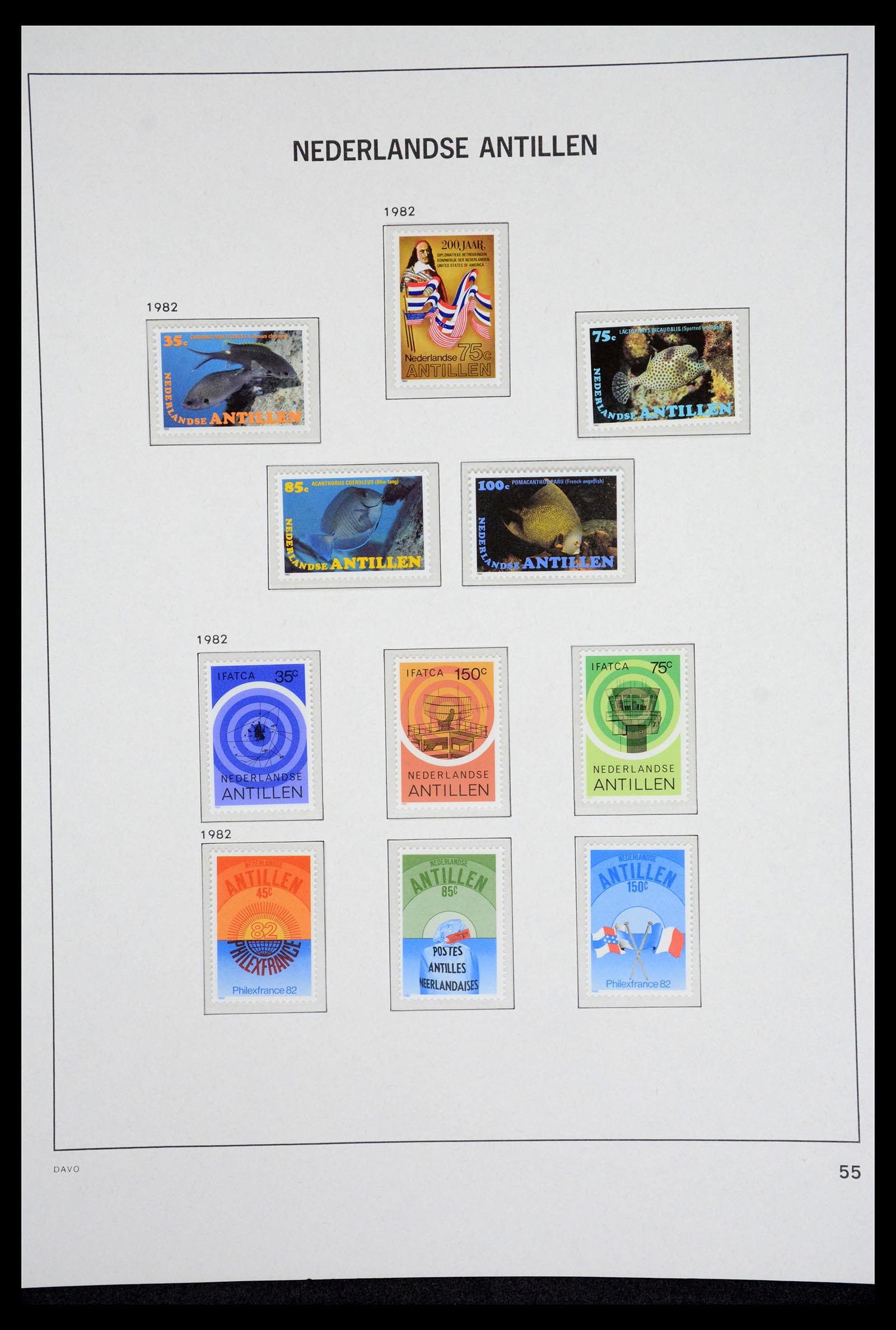 36831 061 - Postzegelverzameling 36831 Curaçao en Nederlandse Antillen 1873-1995.