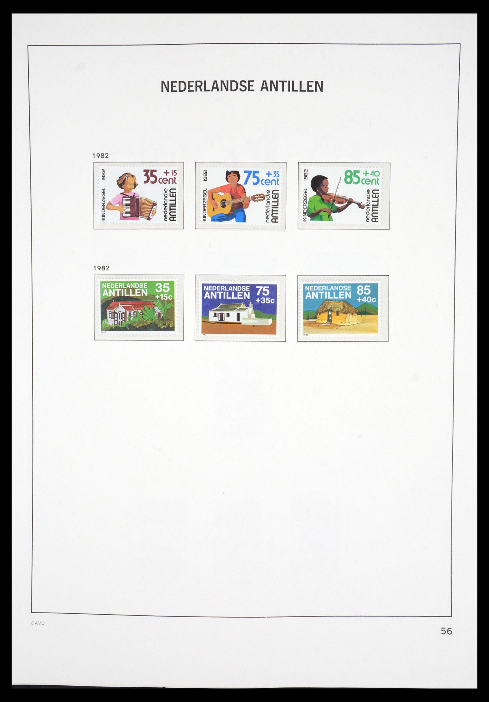 36831 062 - Postzegelverzameling 36831 Curaçao en Nederlandse Antillen 1873-1995.