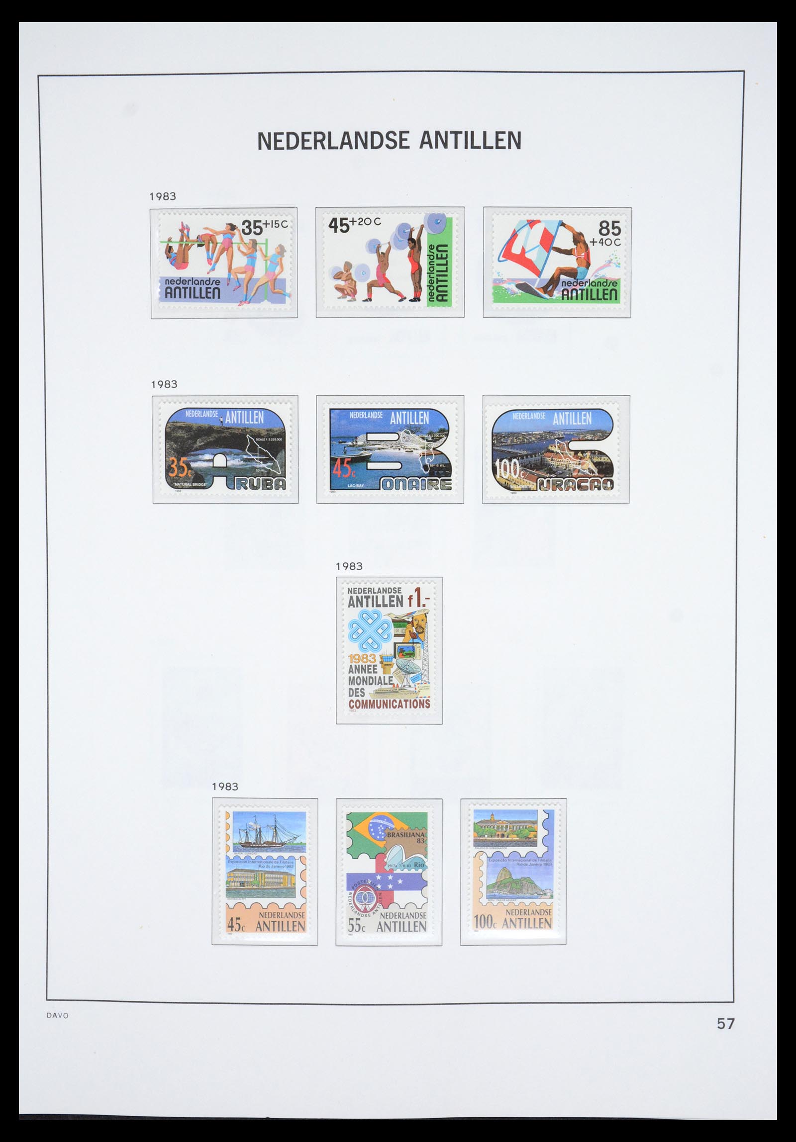 36831 063 - Postzegelverzameling 36831 Curaçao en Nederlandse Antillen 1873-1995.