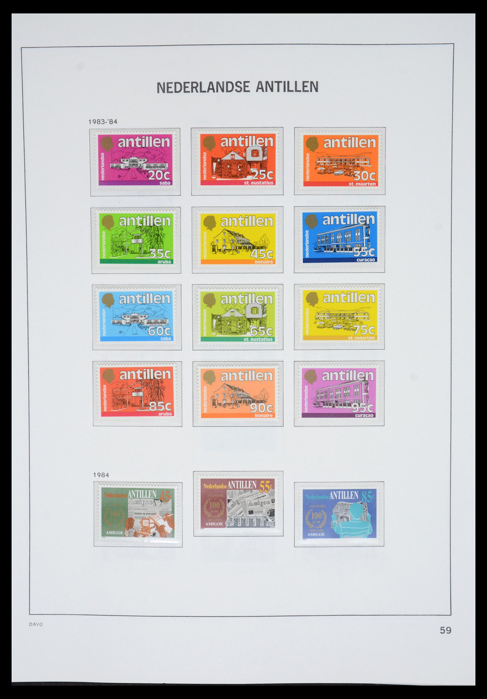 36831 065 - Stamp collection 36831 Curaçao and Dutch Antilles 1873-1995.