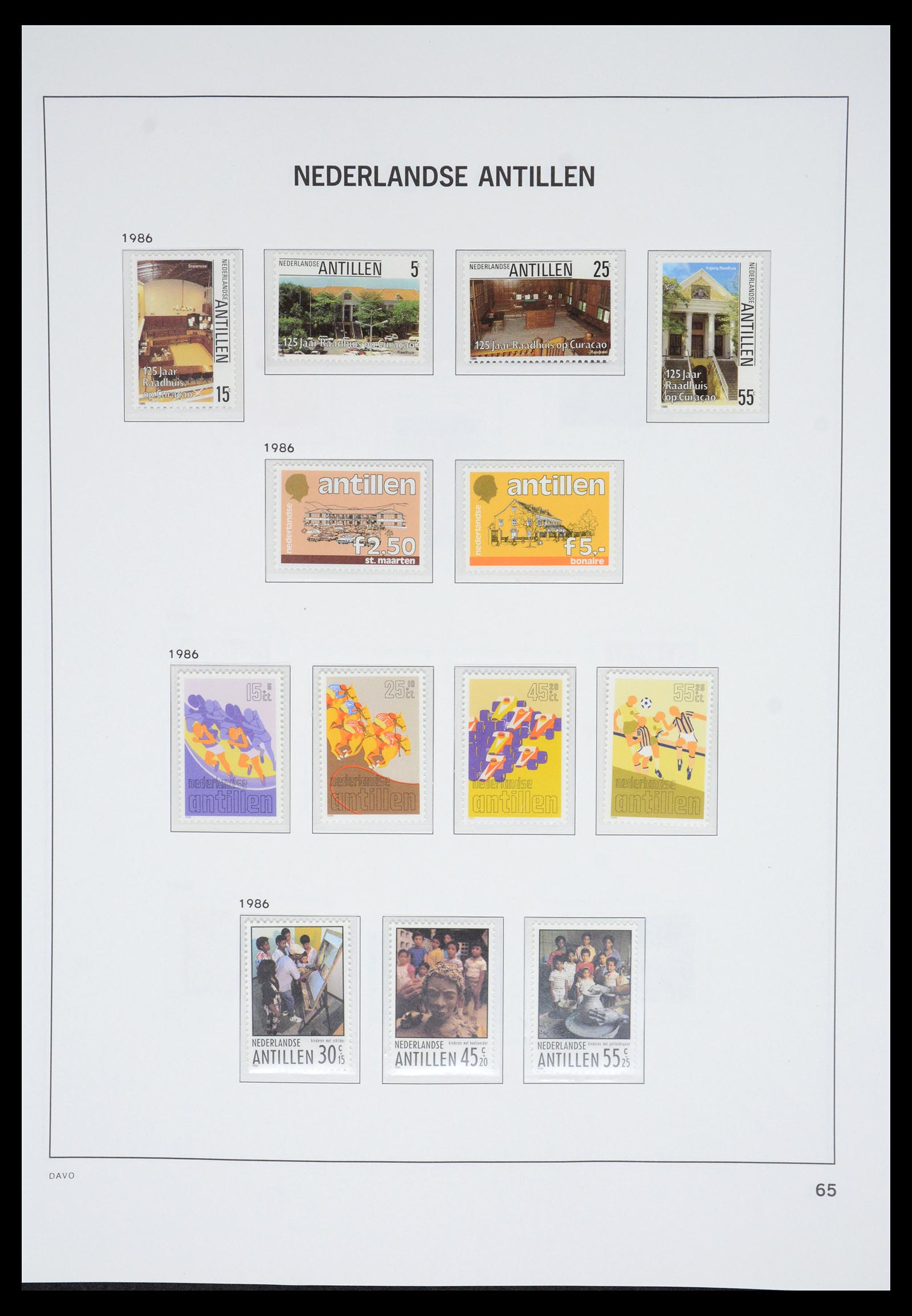 36831 073 - Postzegelverzameling 36831 Curaçao en Nederlandse Antillen 1873-1995.