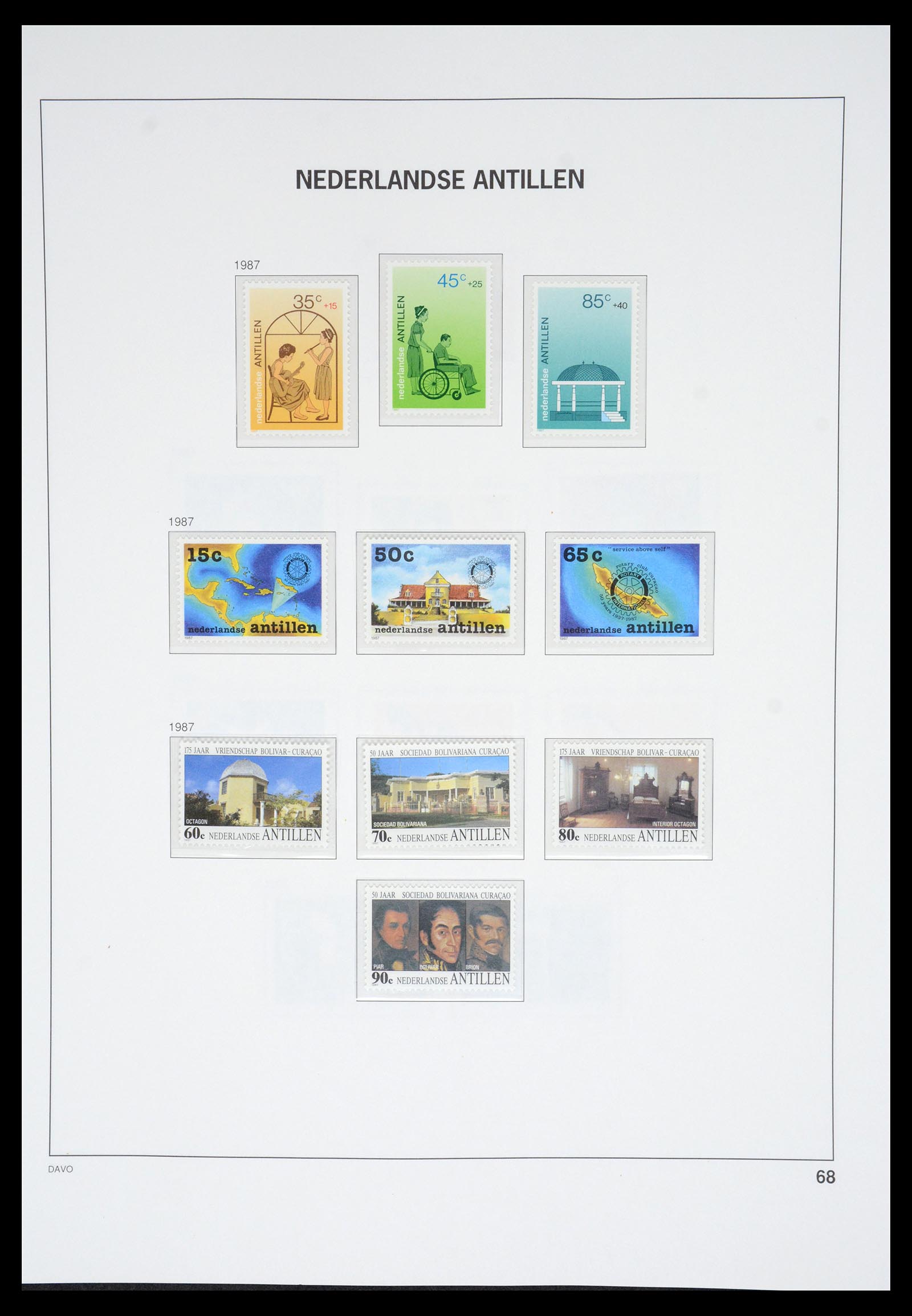 36831 076 - Postzegelverzameling 36831 Curaçao en Nederlandse Antillen 1873-1995.