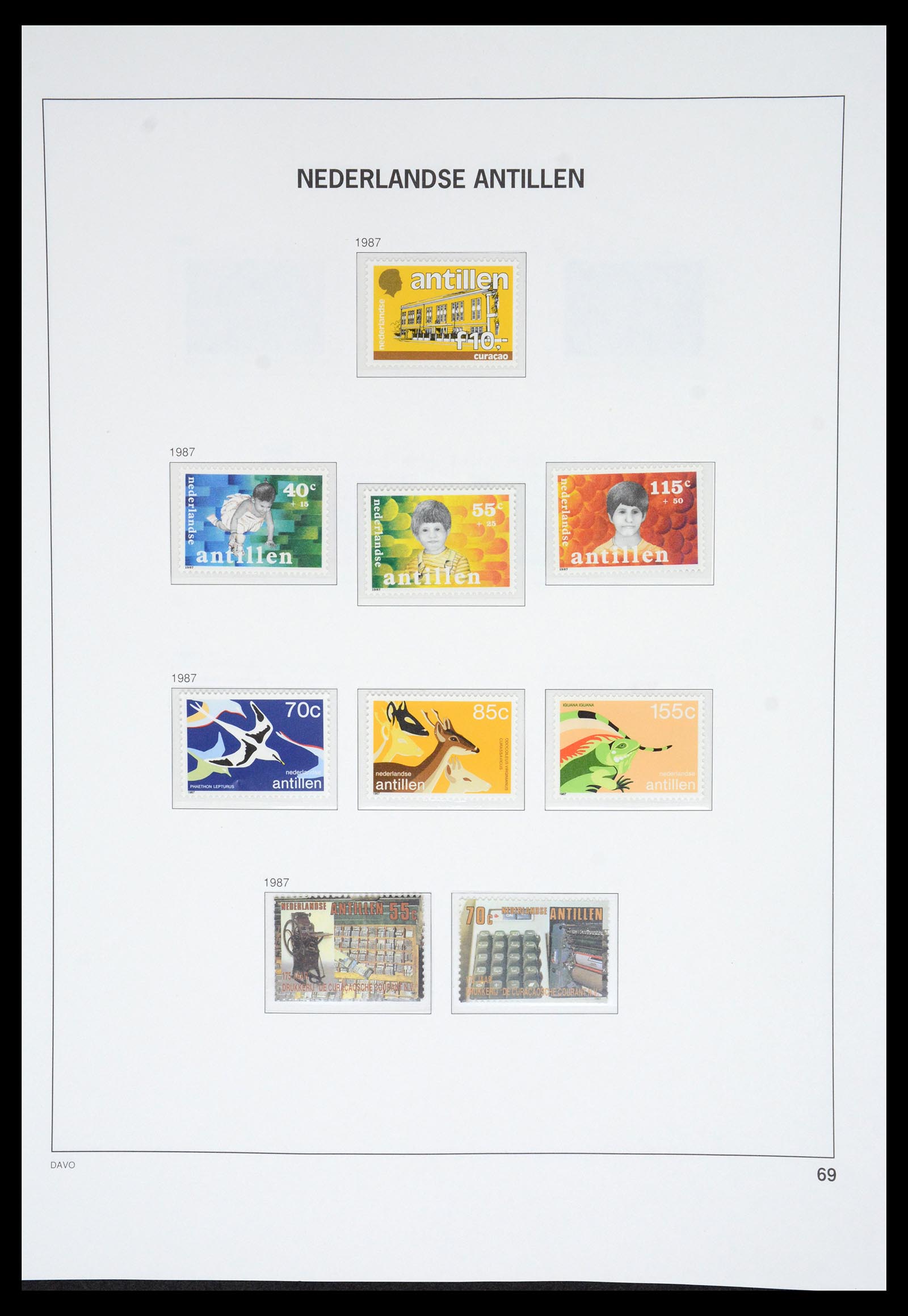 36831 077 - Postzegelverzameling 36831 Curaçao en Nederlandse Antillen 1873-1995.