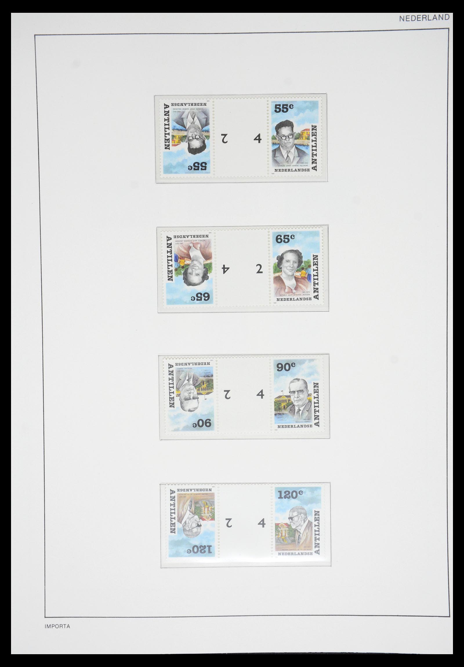 36831 080 - Postzegelverzameling 36831 Curaçao en Nederlandse Antillen 1873-1995.