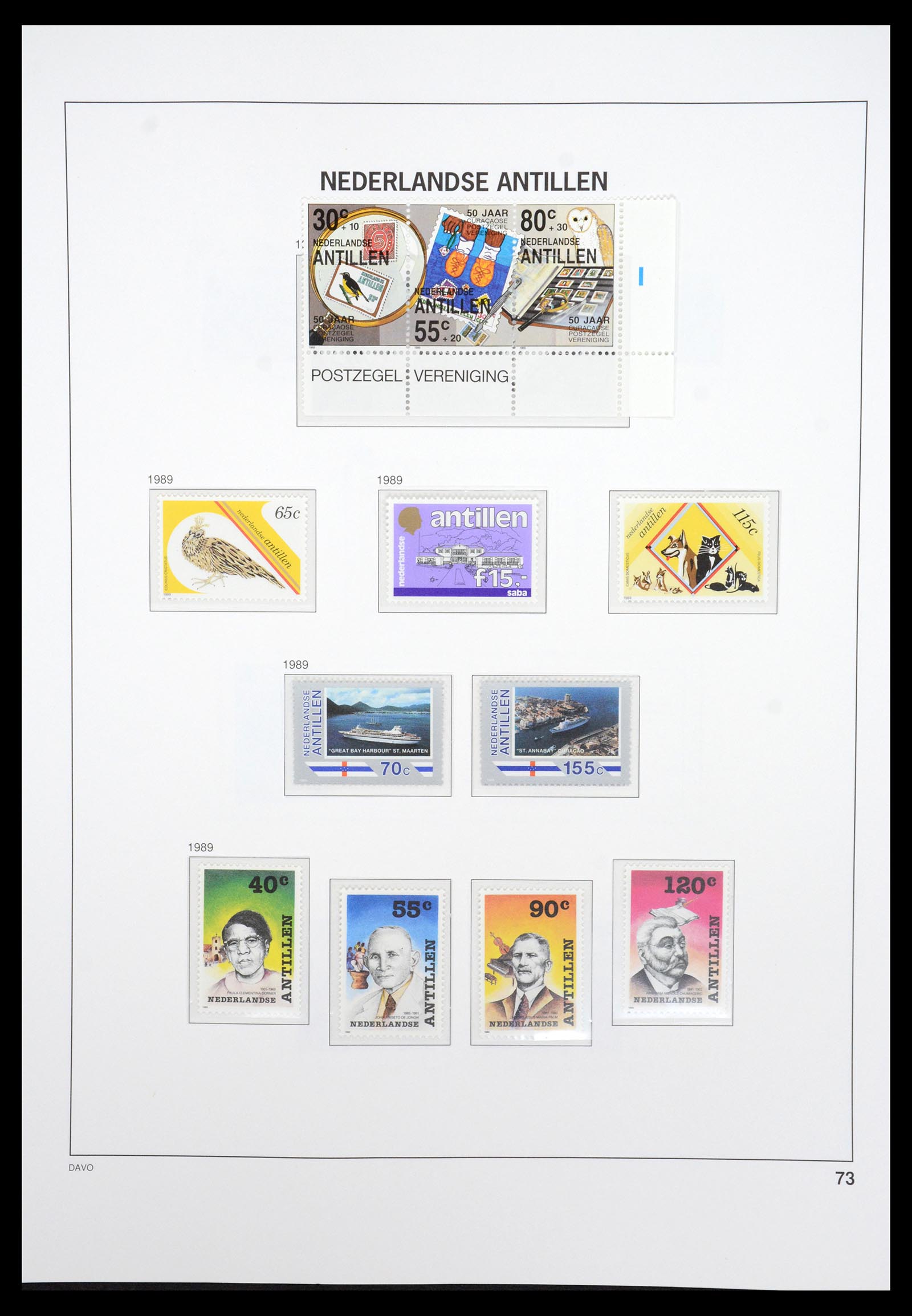 36831 082 - Postzegelverzameling 36831 Curaçao en Nederlandse Antillen 1873-1995.