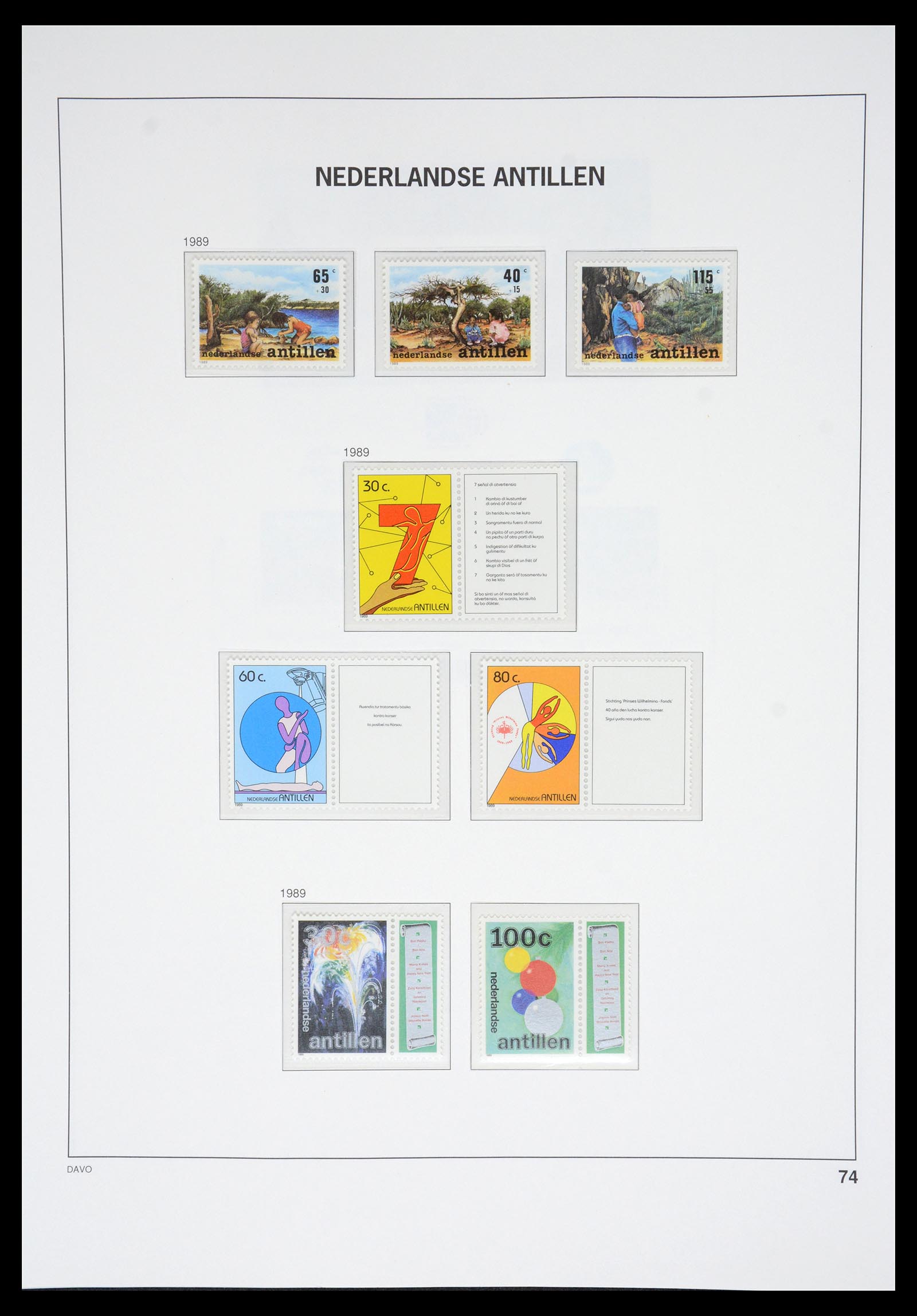 36831 083 - Postzegelverzameling 36831 Curaçao en Nederlandse Antillen 1873-1995.