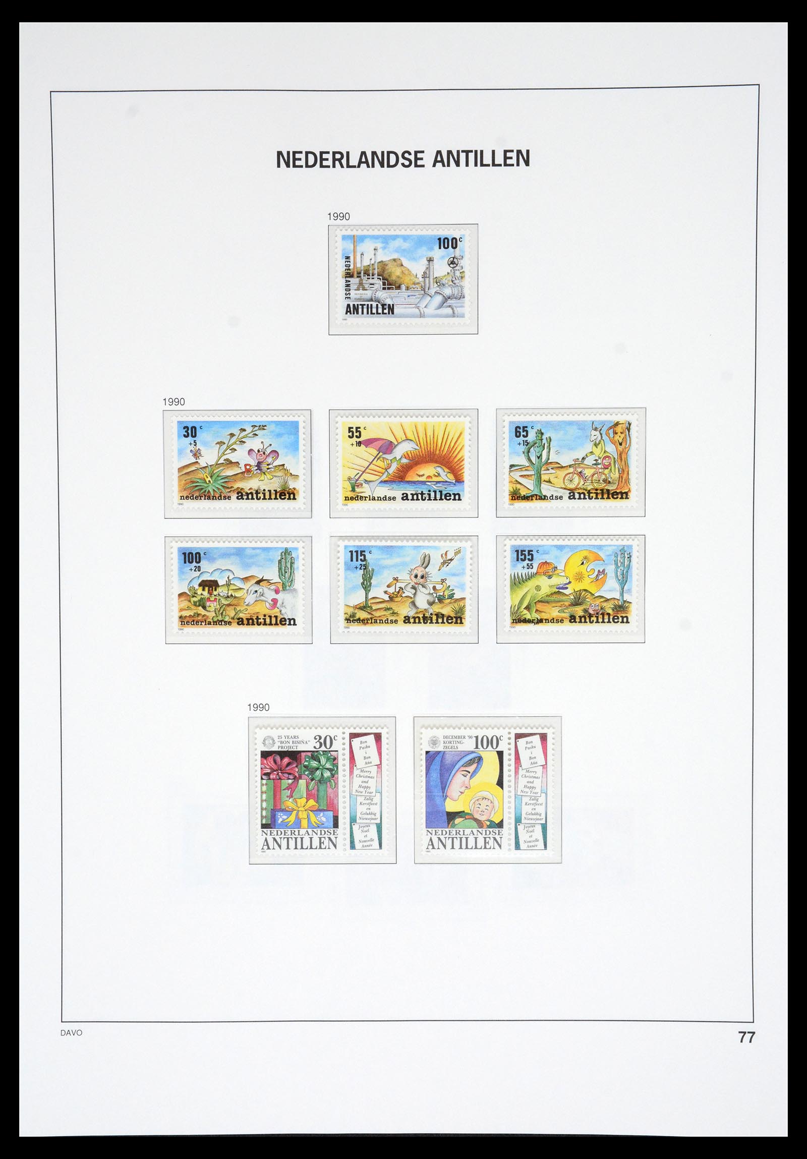36831 087 - Postzegelverzameling 36831 Curaçao en Nederlandse Antillen 1873-1995.