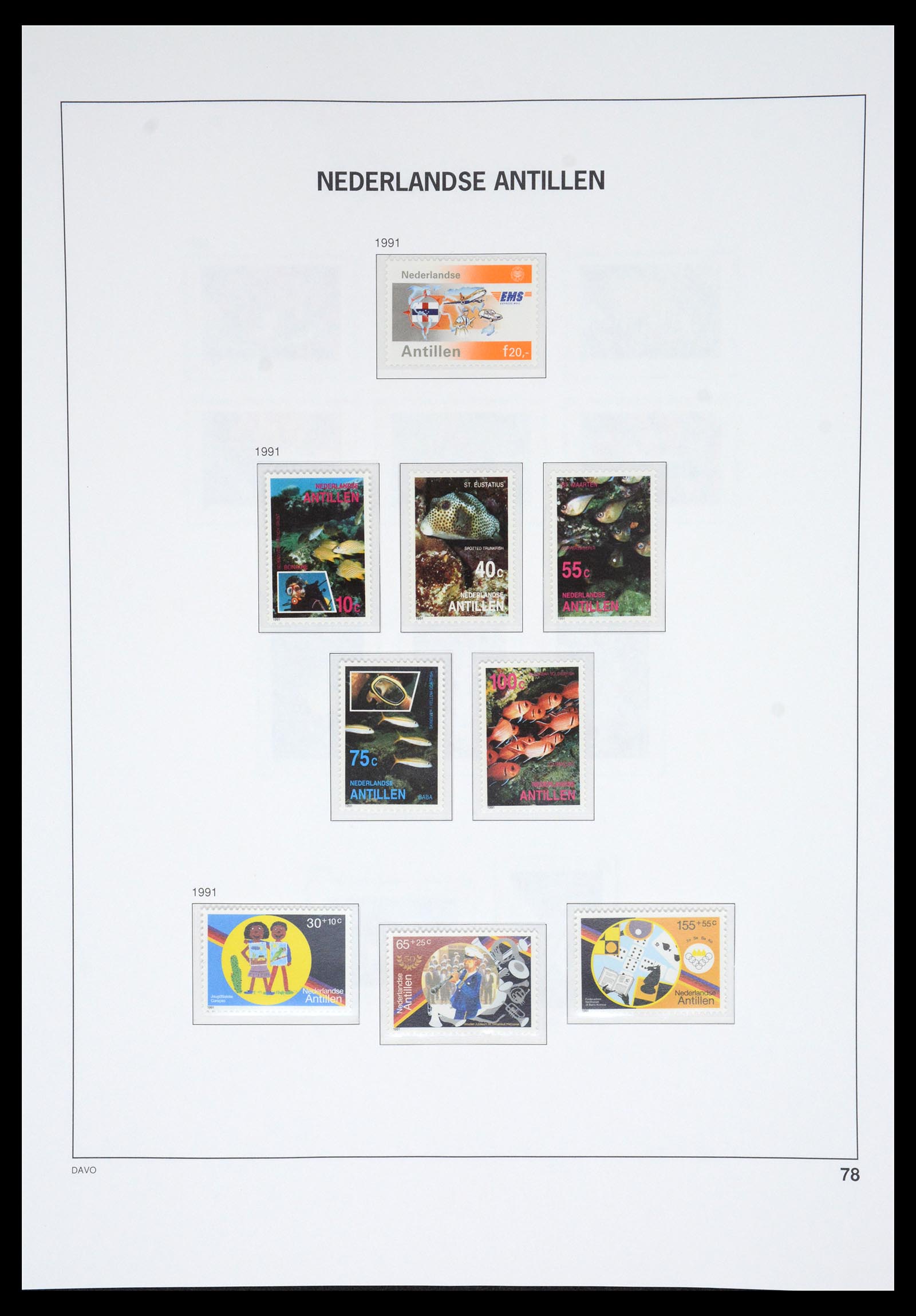 36831 088 - Postzegelverzameling 36831 Curaçao en Nederlandse Antillen 1873-1995.