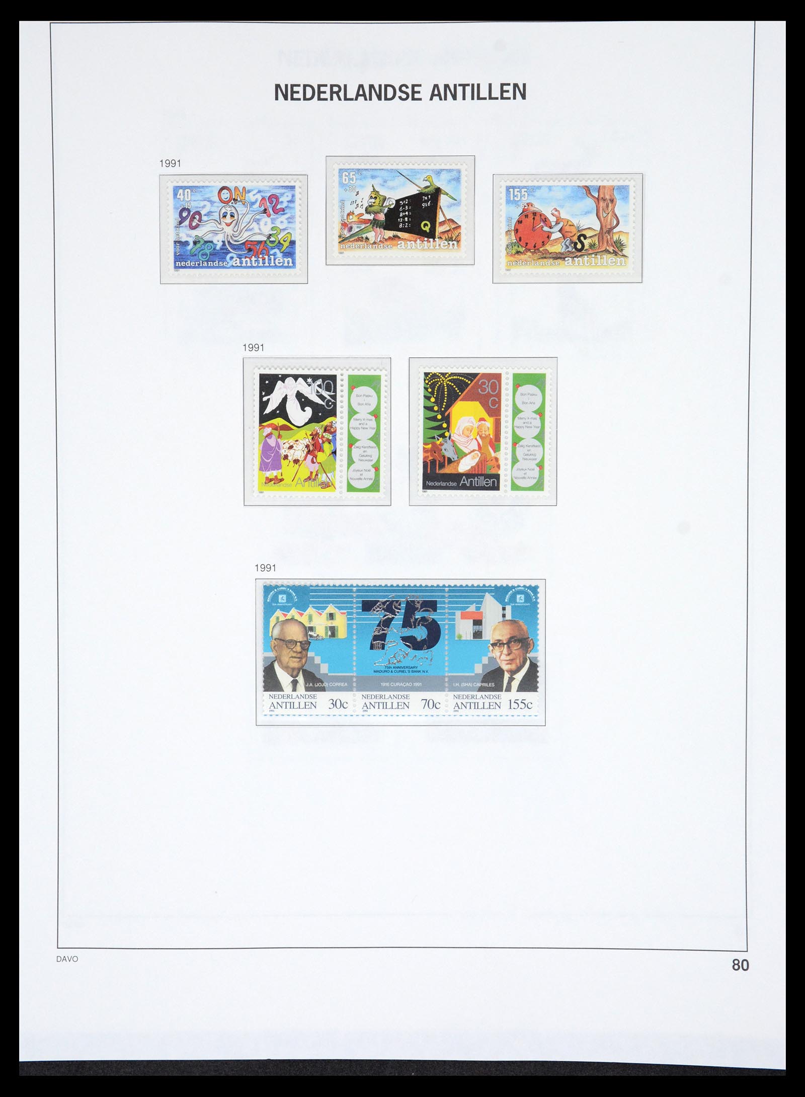 36831 090 - Postzegelverzameling 36831 Curaçao en Nederlandse Antillen 1873-1995.