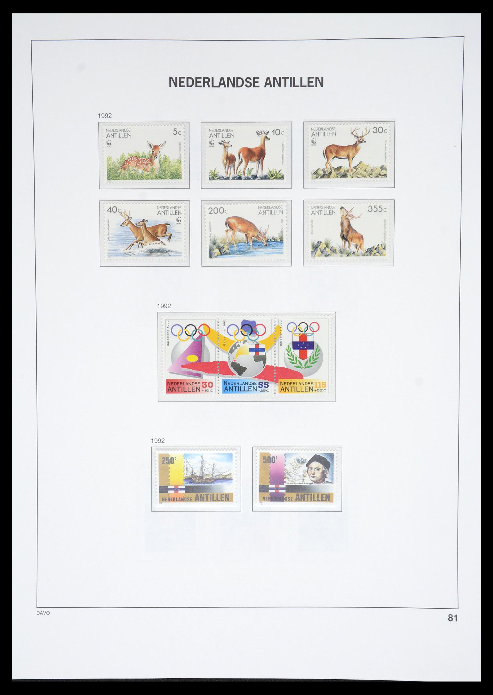 36831 091 - Postzegelverzameling 36831 Curaçao en Nederlandse Antillen 1873-1995.