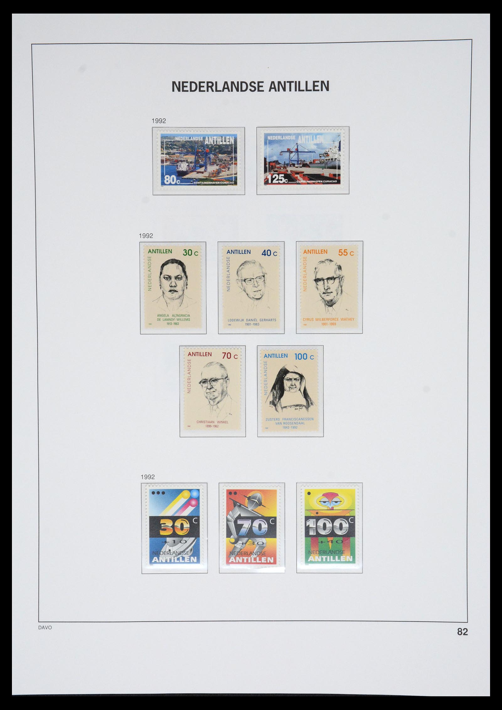 36831 092 - Postzegelverzameling 36831 Curaçao en Nederlandse Antillen 1873-1995.