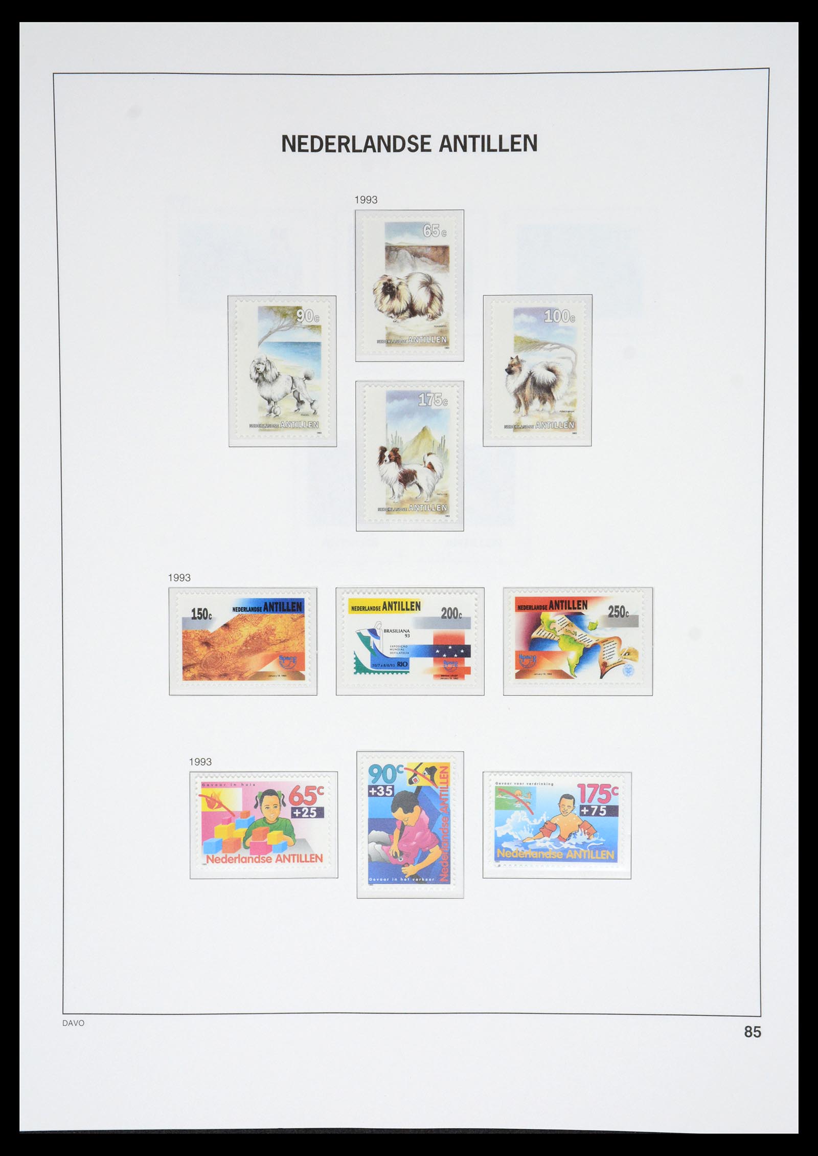 36831 095 - Postzegelverzameling 36831 Curaçao en Nederlandse Antillen 1873-1995.